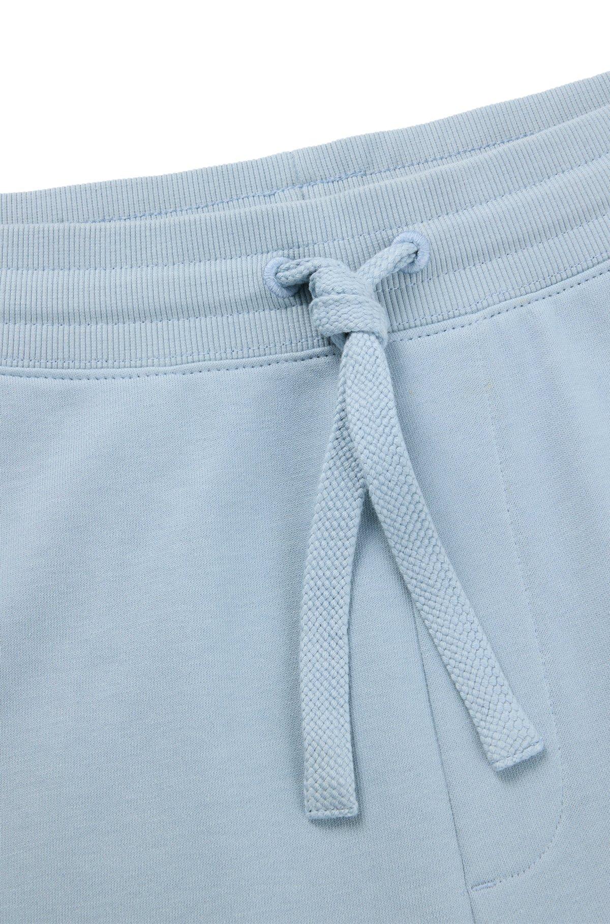 Cuffed tracksuit bottoms in cotton terry with logo print Product Image