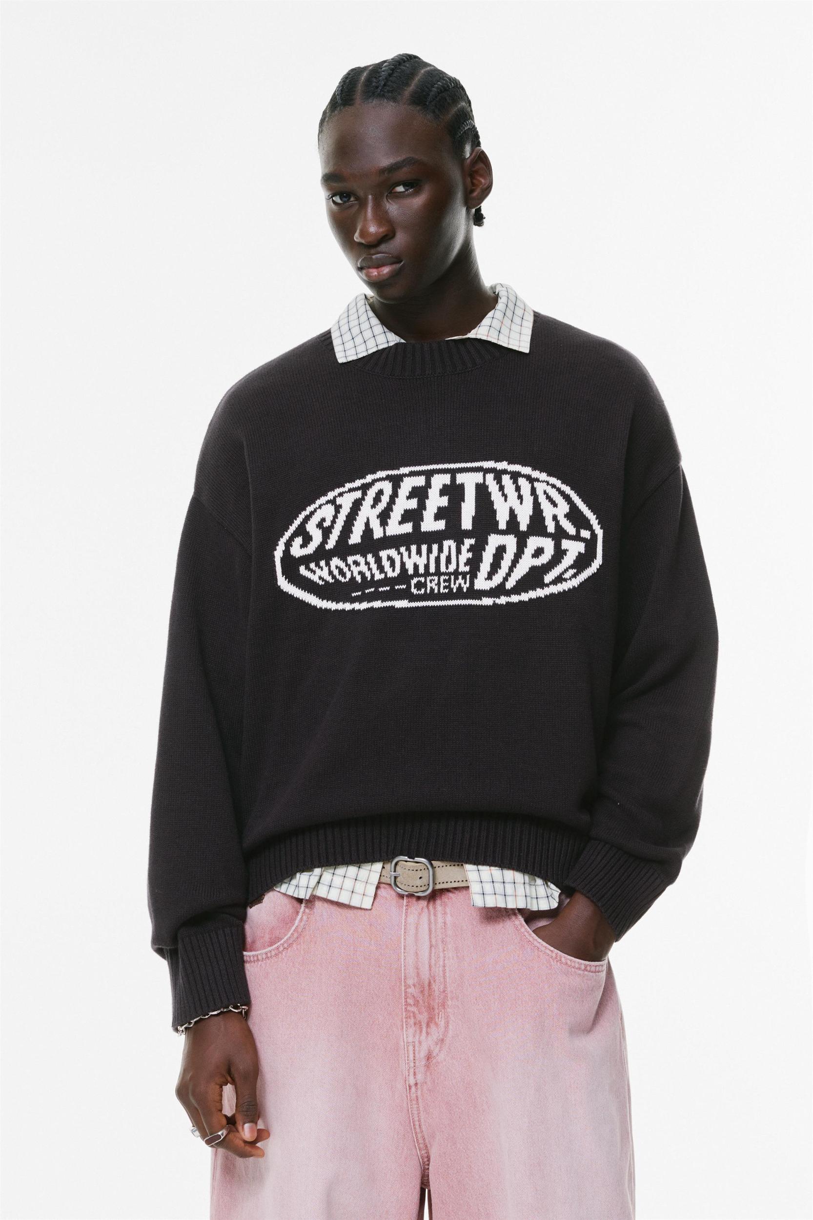 Text graphic jumper Product Image