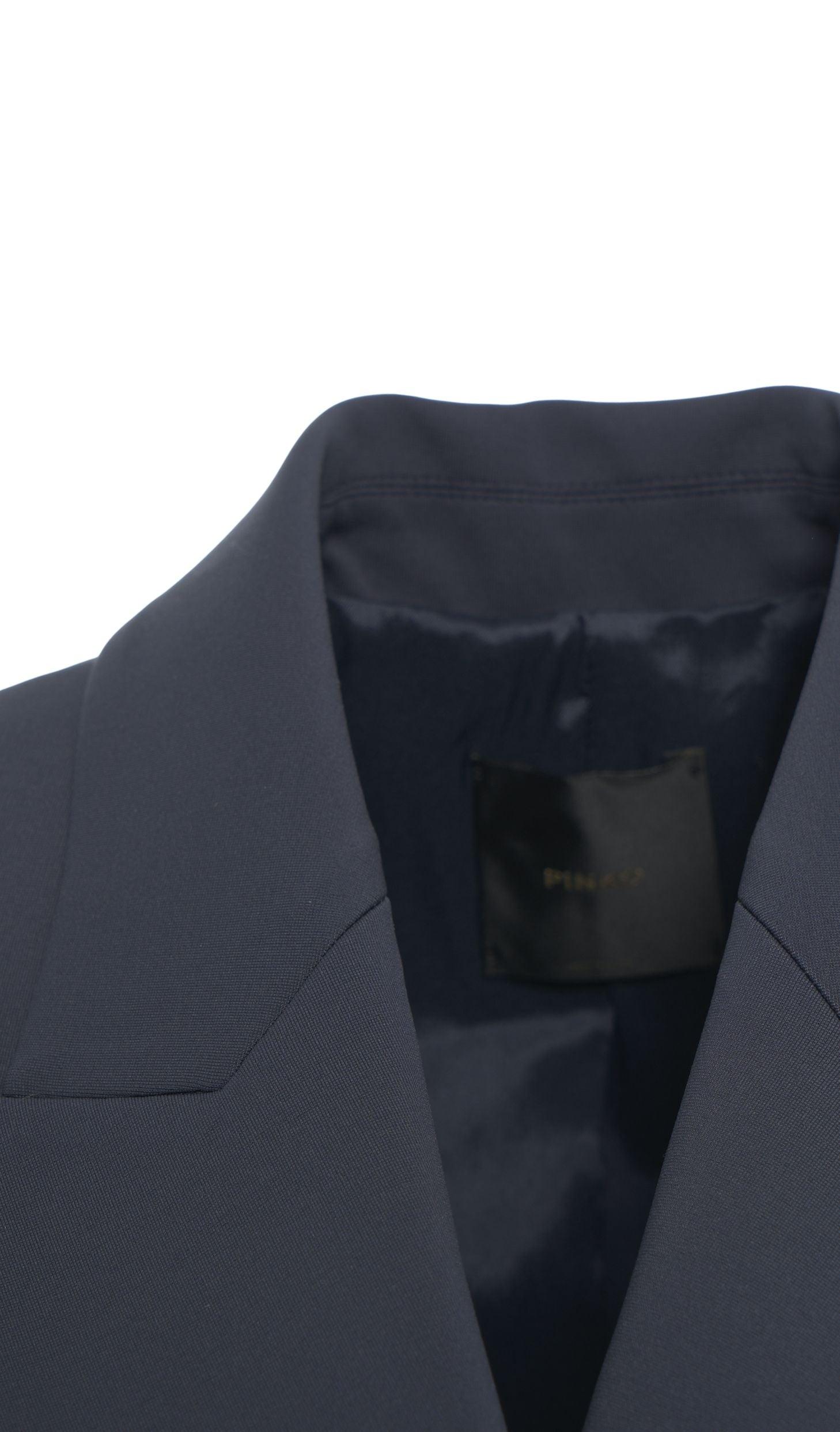 Double-breasted blazer in scuba Product Image