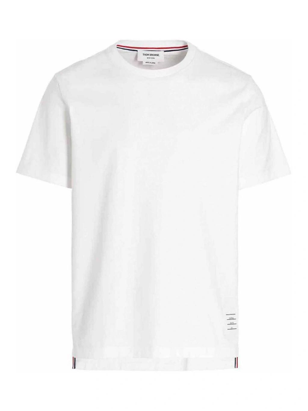 THOM BROWNE Oversized Pocket T-shirt Clothing In White Product Image