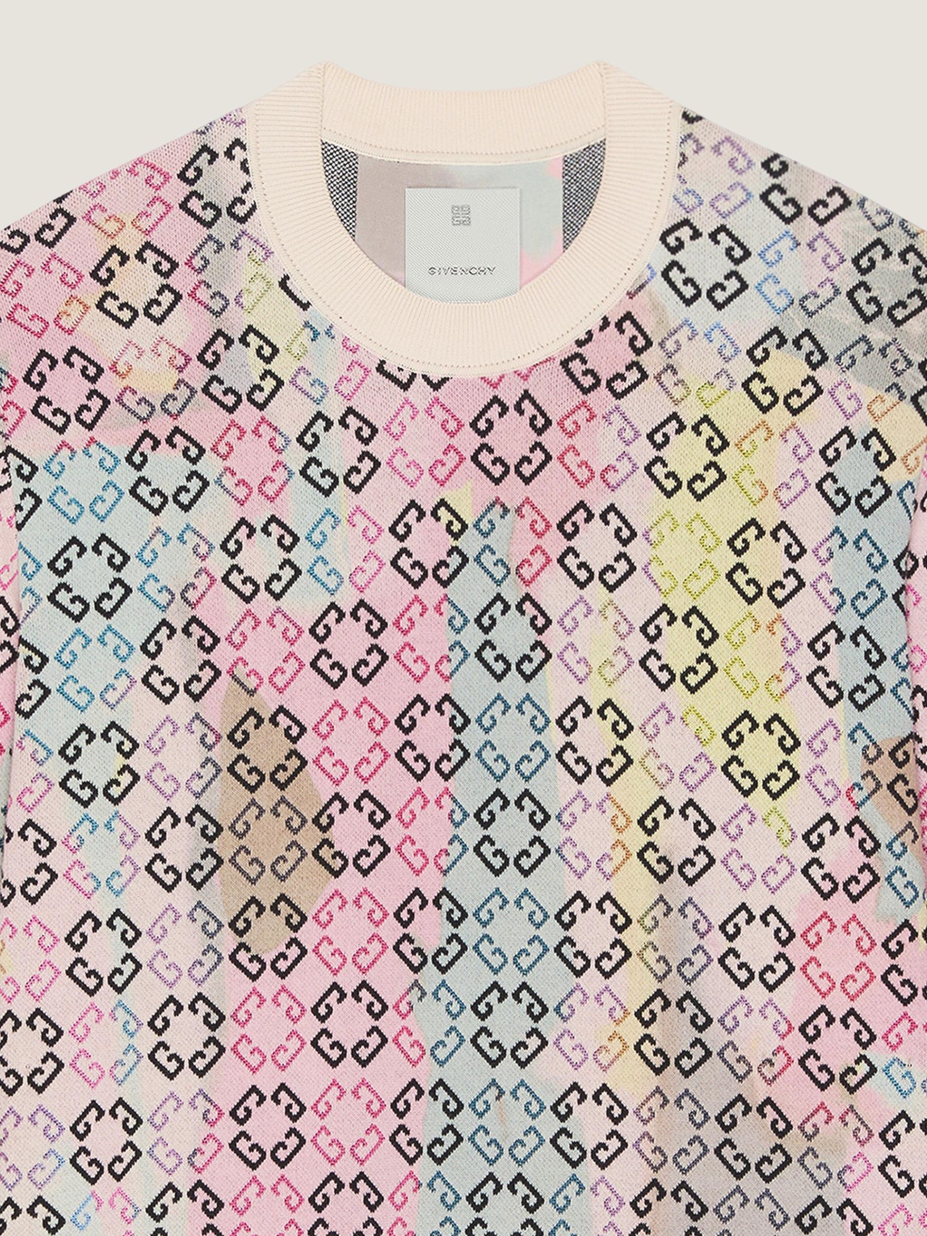 Multicolor sweater in monogram 72 cotton Product Image