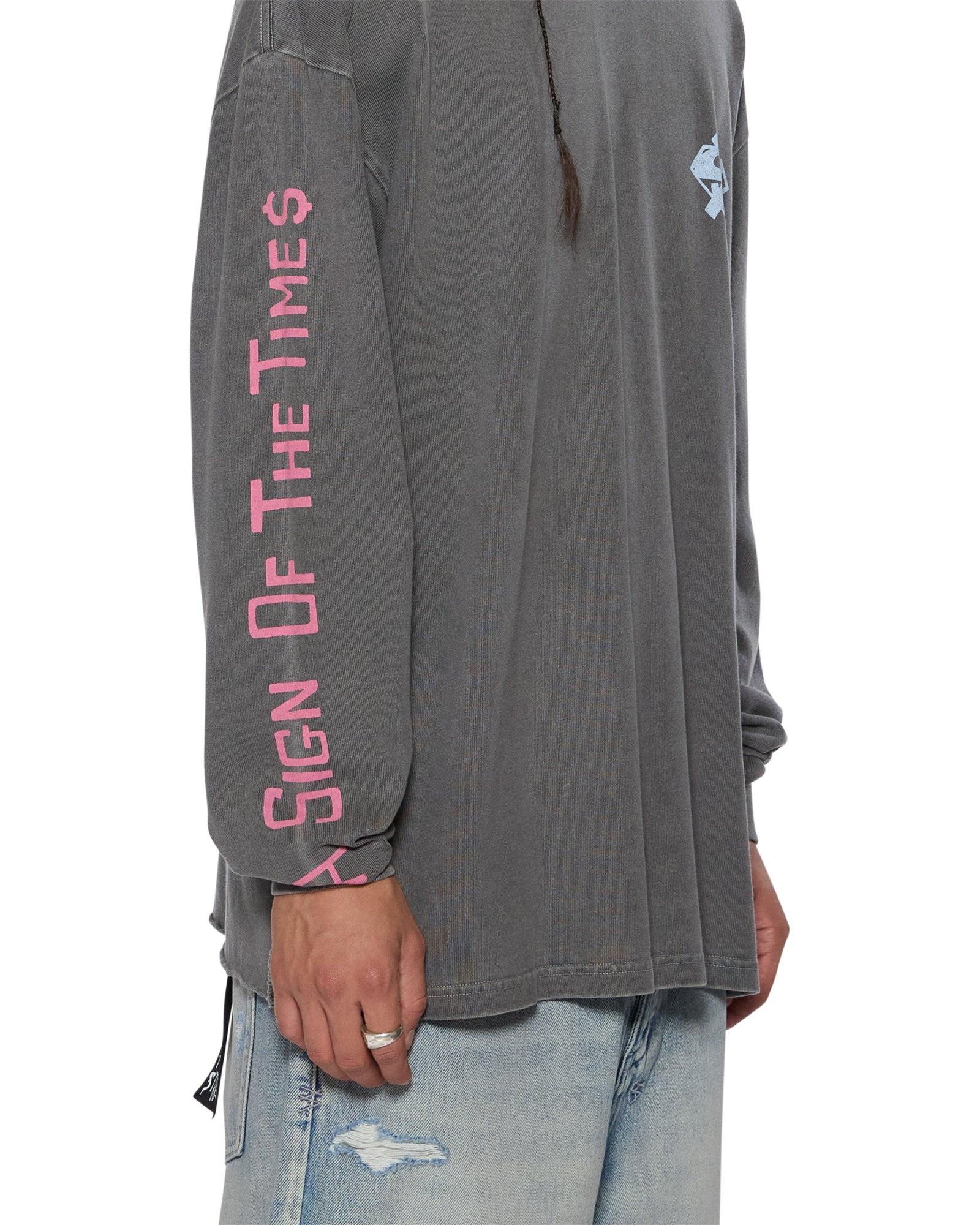 THE SIGN EKCESS LS TEE CHARCOAL Male Product Image