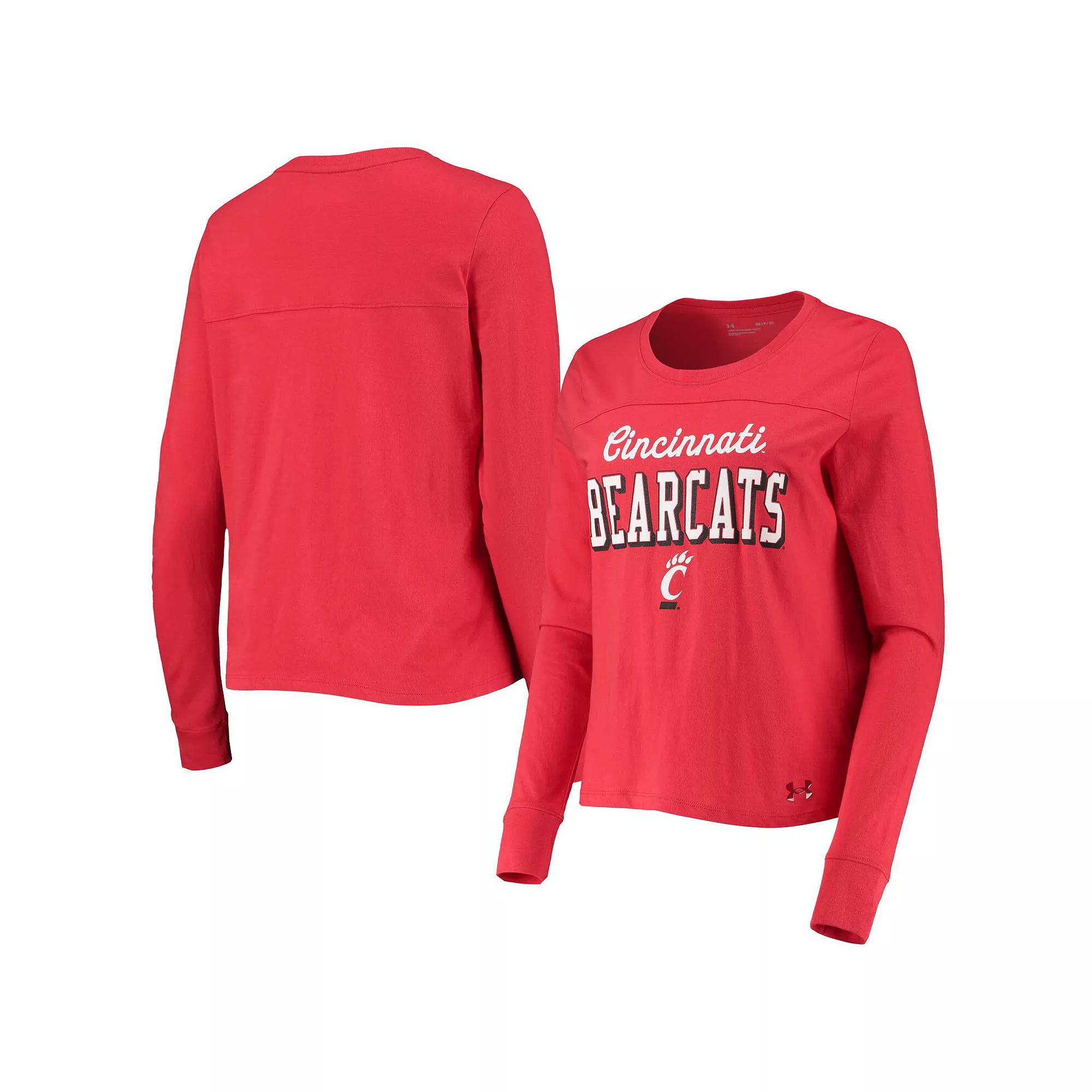 Women's Under Armour Red Cincinnati Bearcats Cincy Long Sleeve T-Shirt,  Product Image