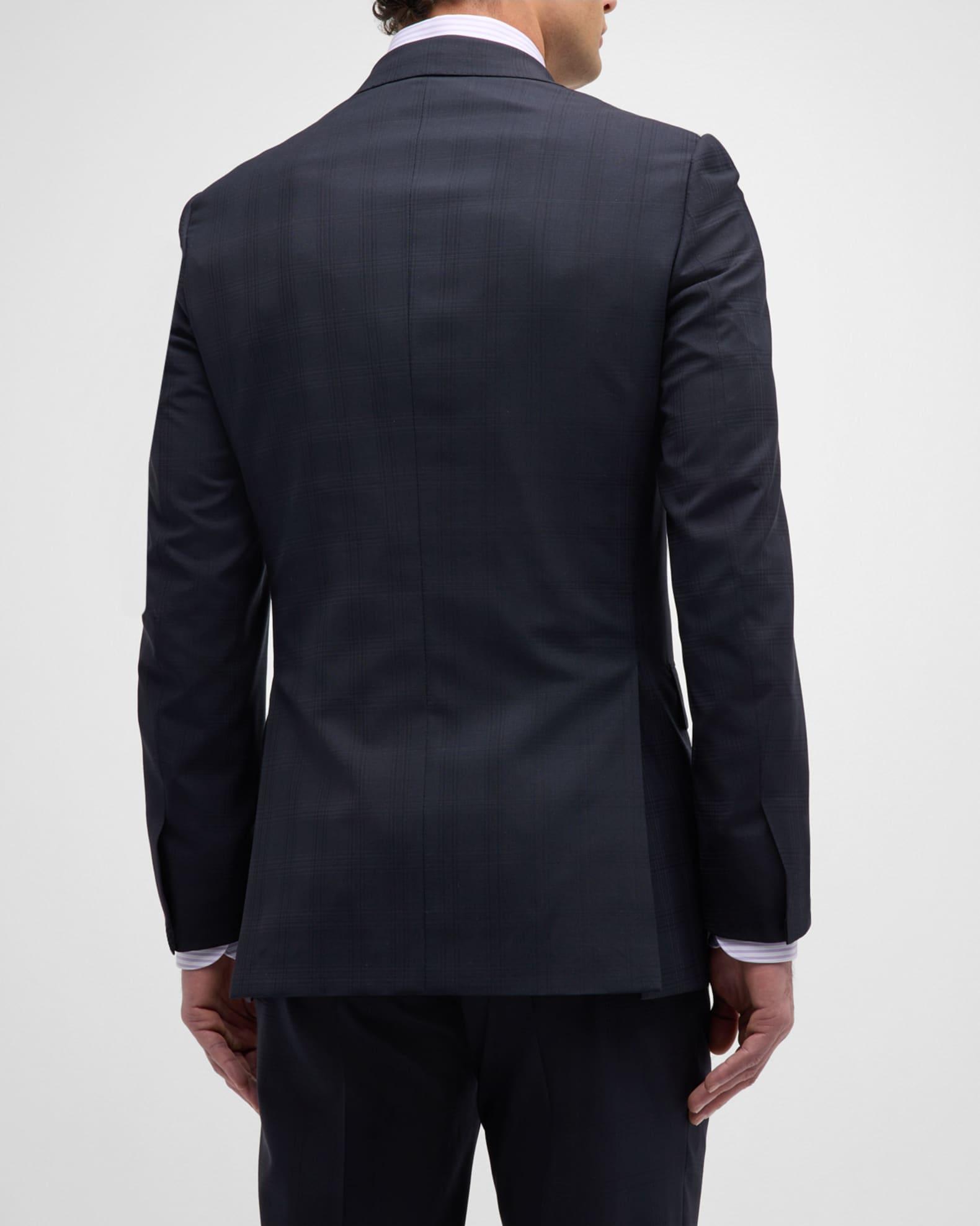 Men's Tonal Plaid Suit Product Image