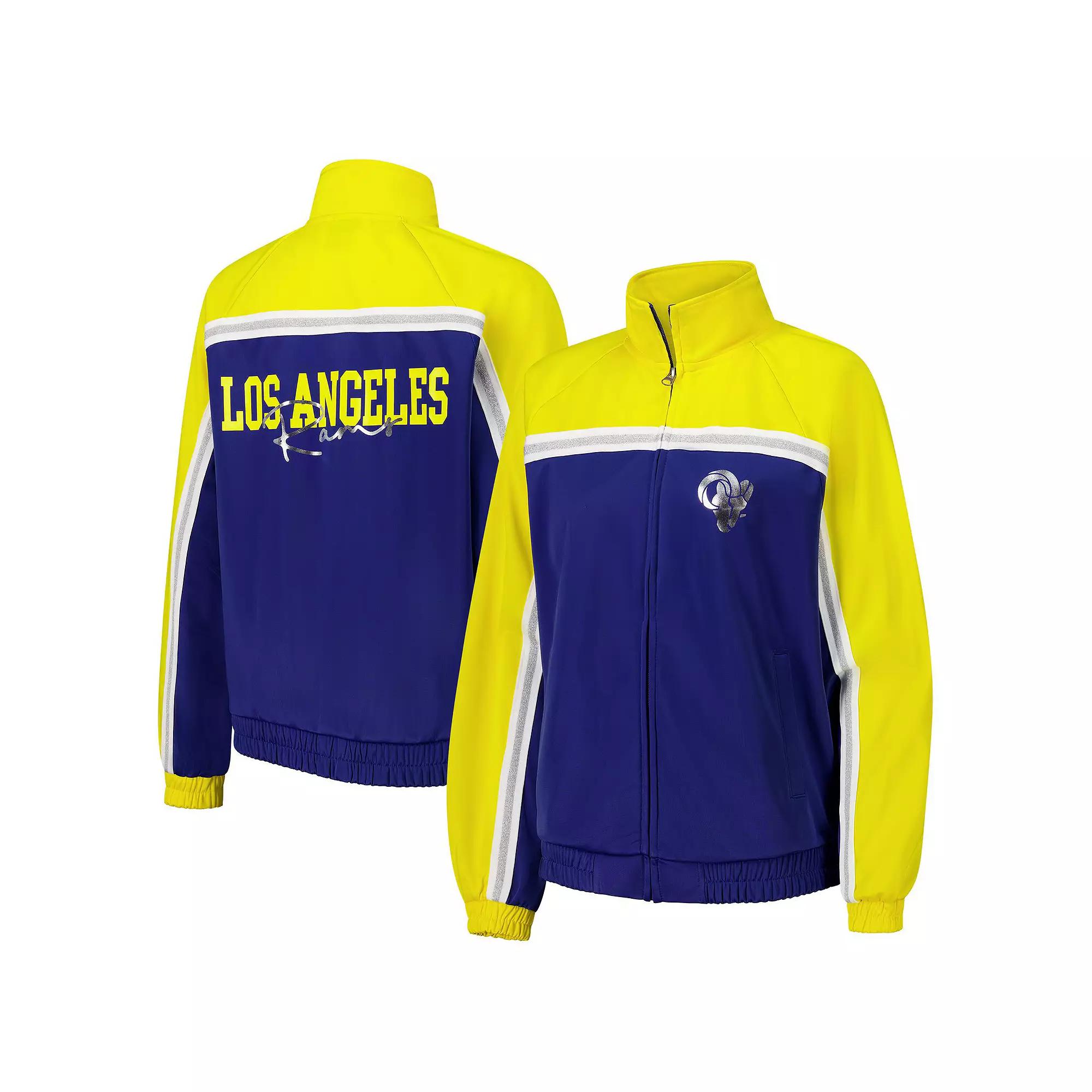 Women's G-III 4Her by Carl Banks Royal Los Angeles Rams Post Game Full-Zip Track Jacket, Size: Small, Blue Product Image