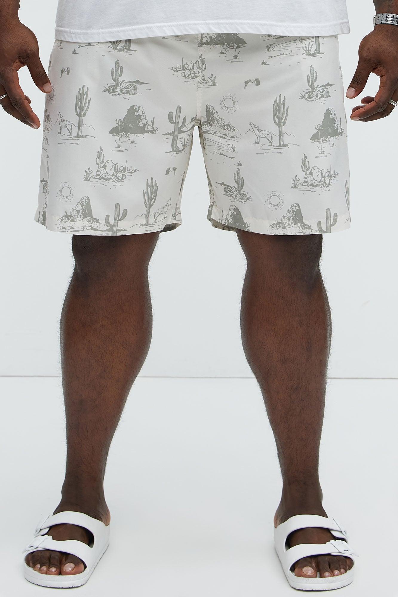 Deserted Cactus Swim Classic Trunk - Cream Product Image