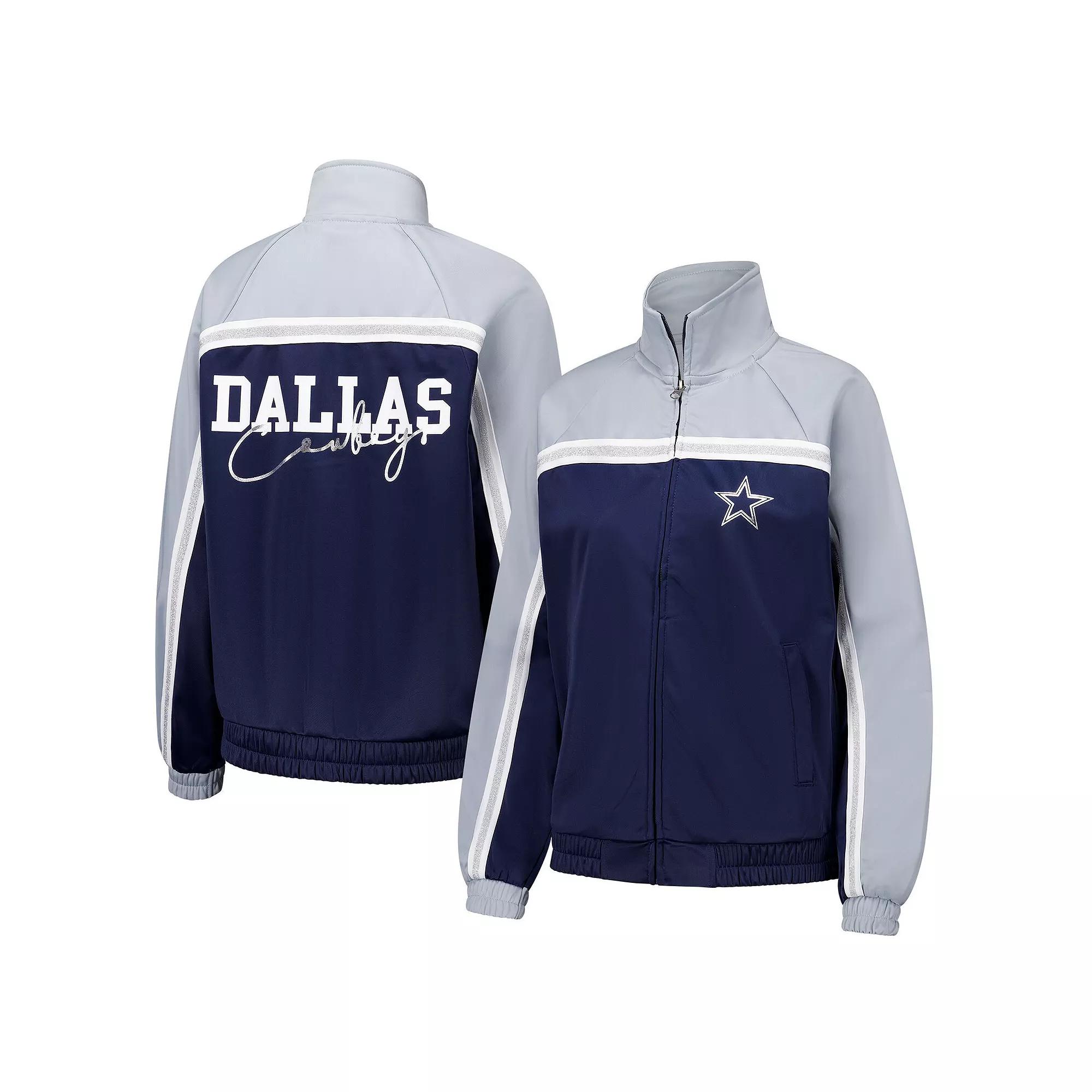 Women's G-III 4Her by Carl Banks Navy Dallas Cowboys Post Game Full-Zip Track Jacket,  Product Image