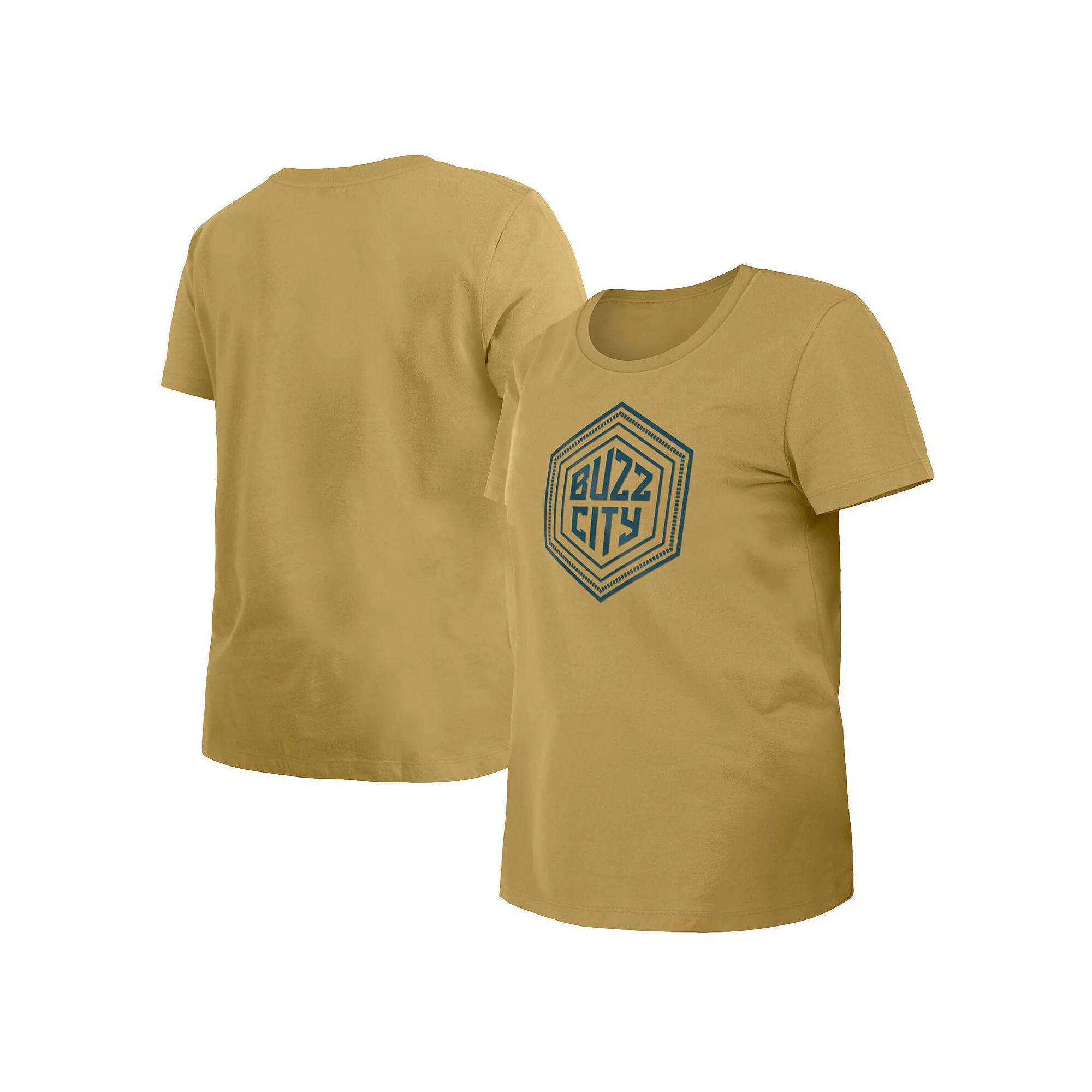 Women's New Era Tan Charlotte Hornets 2023/24 City Edition T-Shirt, Size: XL, Chr Team Product Image