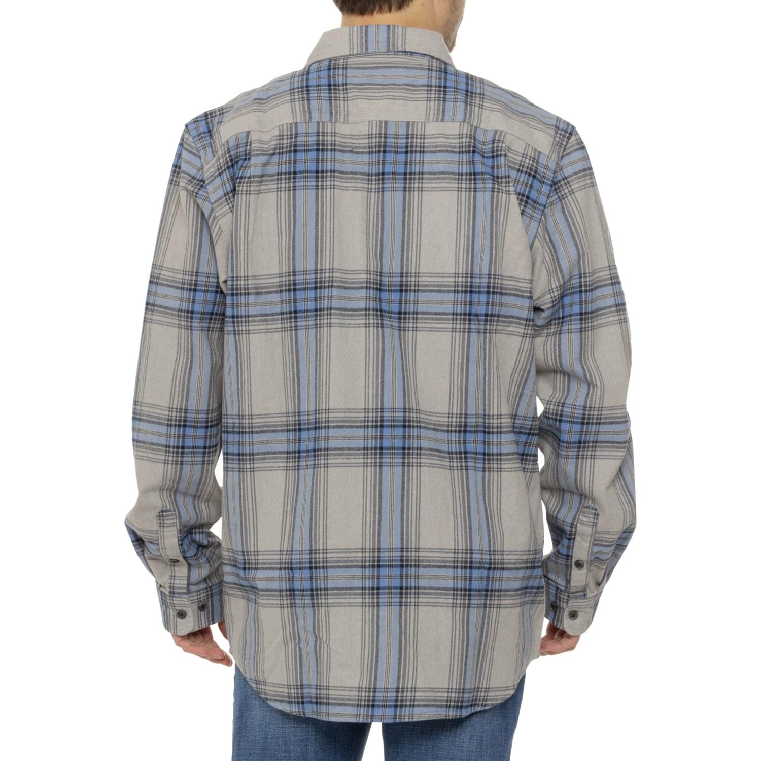 Carhartt 105947 Big and Tall Loose Fit Heavyweight Plaid Flannel Shirt - Long Sleeve Product Image