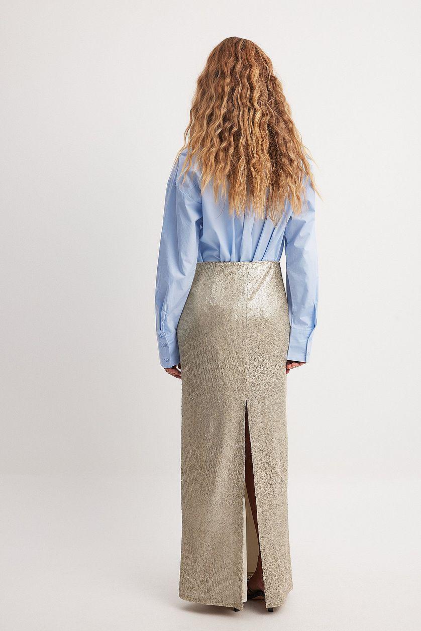 Sequin Maxi Skirt Product Image