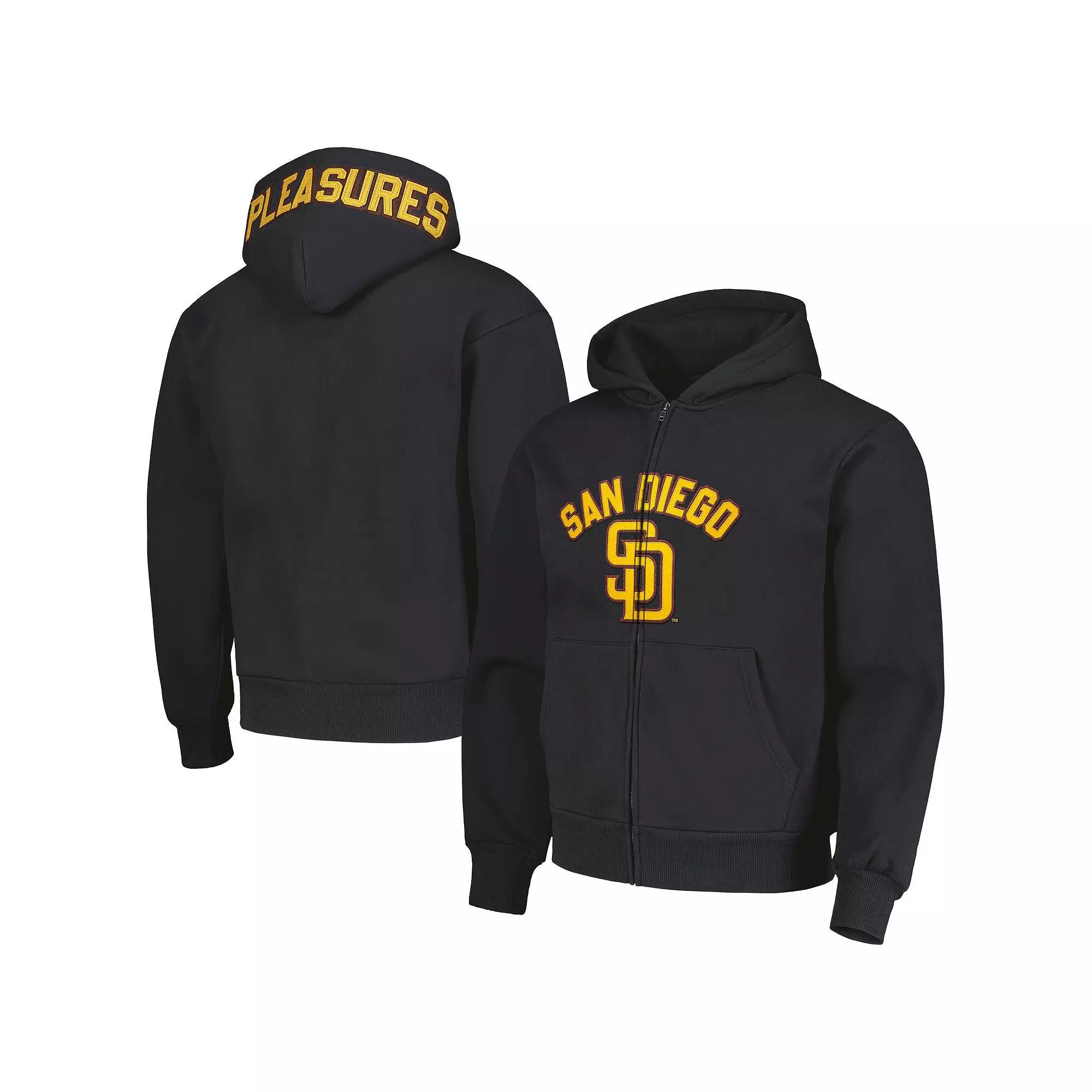 Men's PLEASURES Black New York Mets Opening Day Full-Zip Hoodie,  Product Image