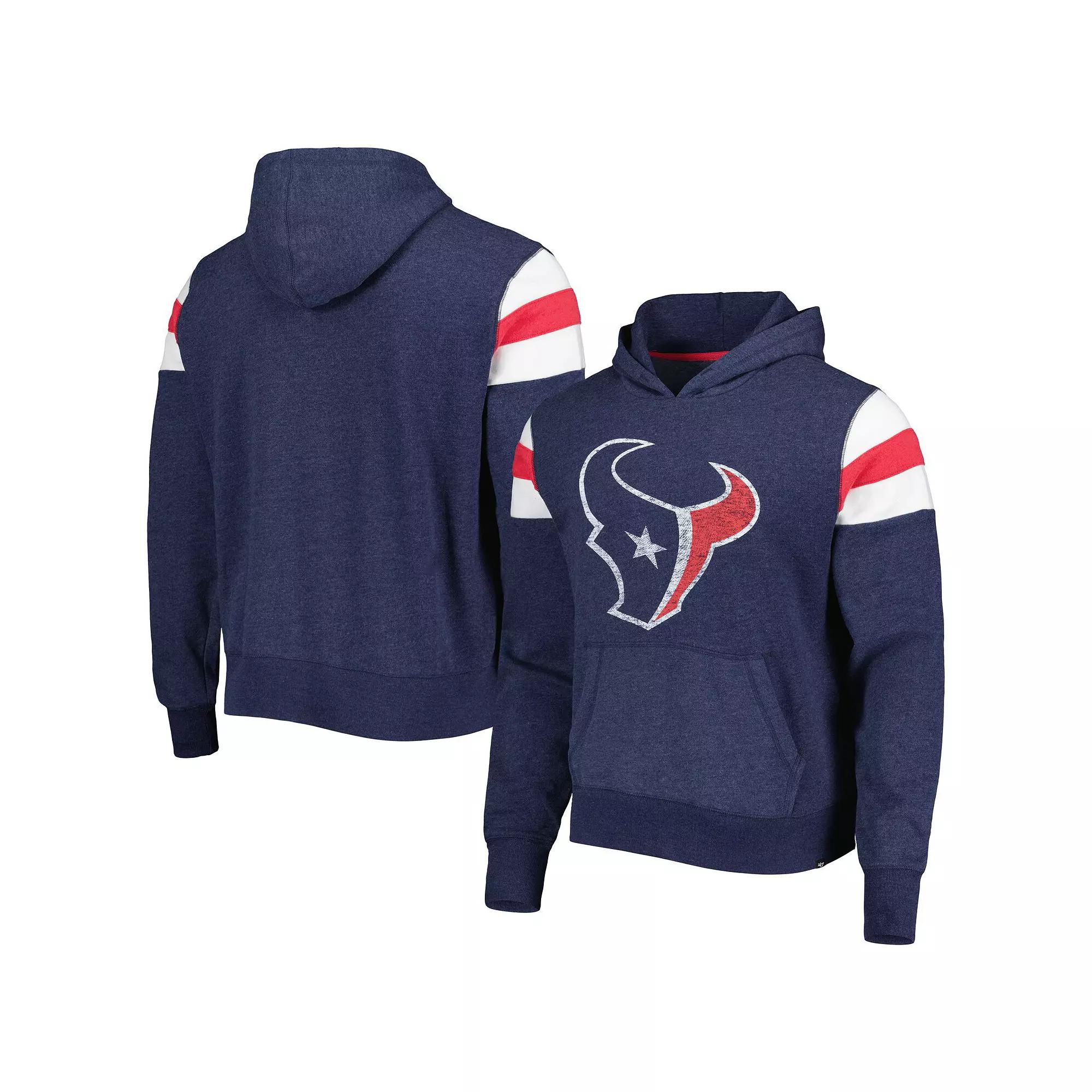 Men's '47 Navy Houston Texans Premier Nico Pullover Hoodie, Size: XL, Blue Product Image