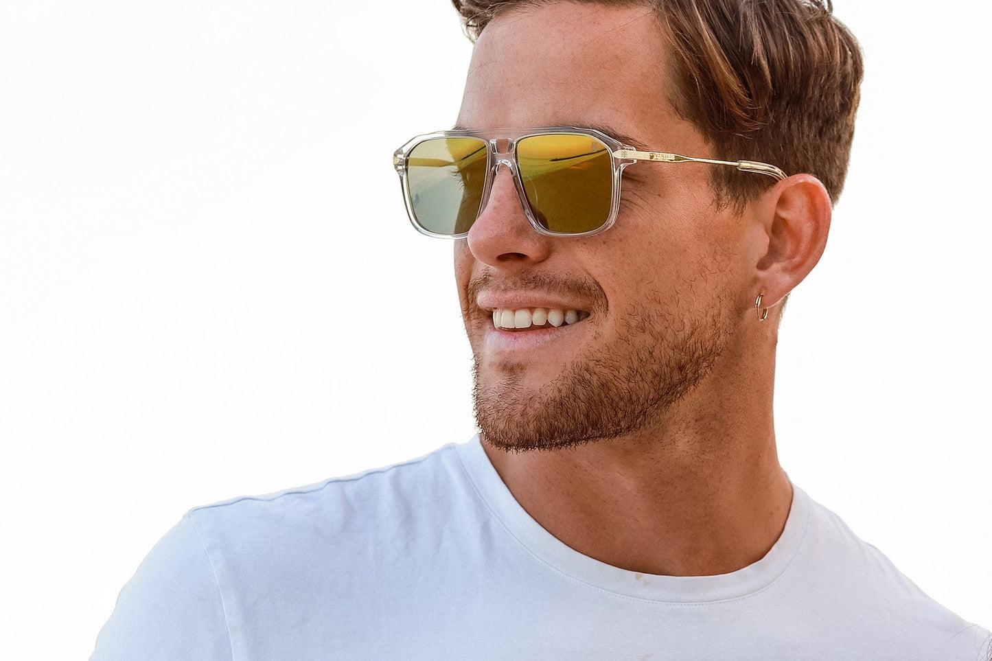 Biscayners Grand Bay Crystal Men's Sunglasses Male Product Image