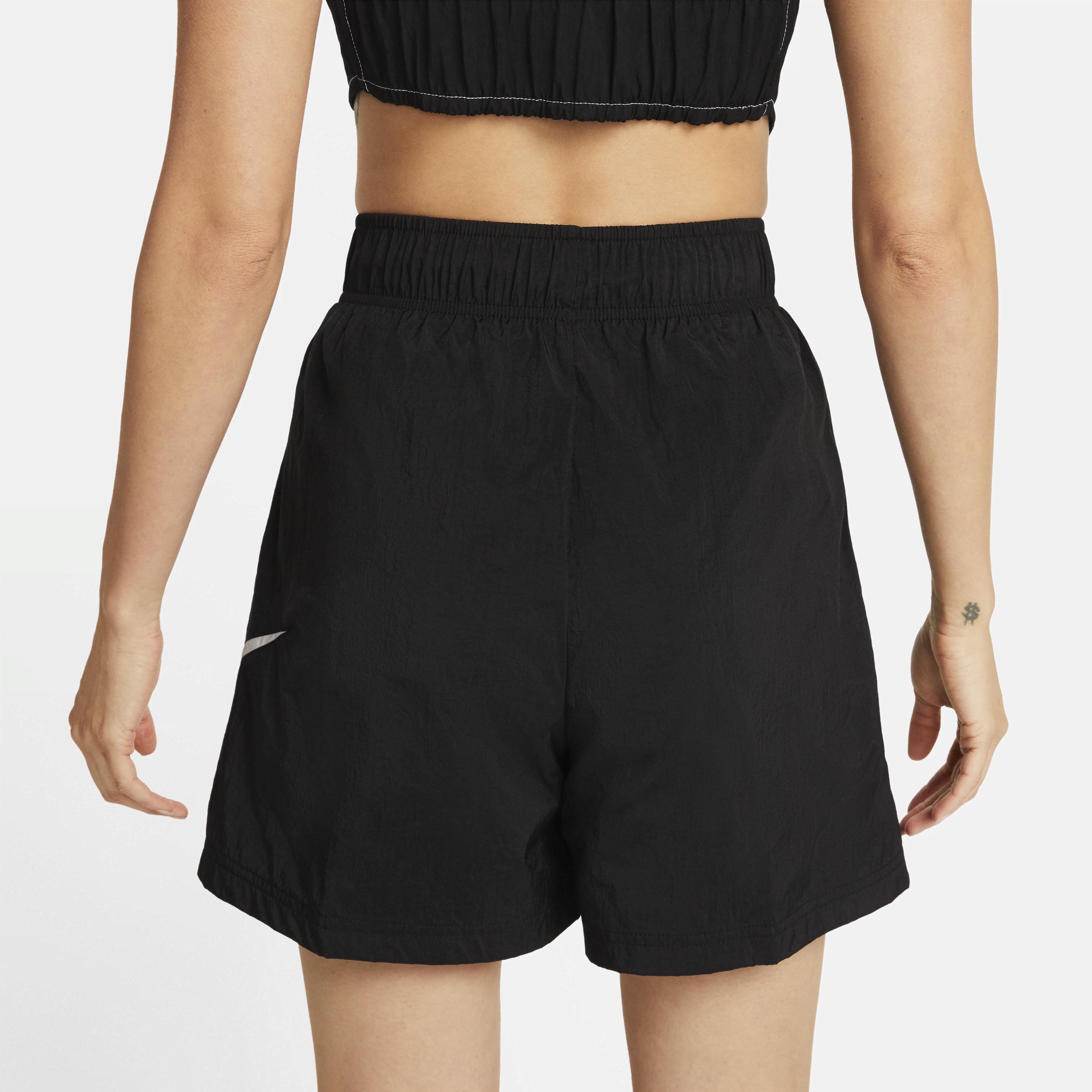 Womens Nike Sportswear Essential Woven High-Rise Shorts | DM6247-010 Product Image