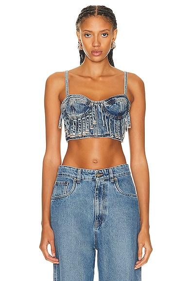 Denim Bra Top Product Image