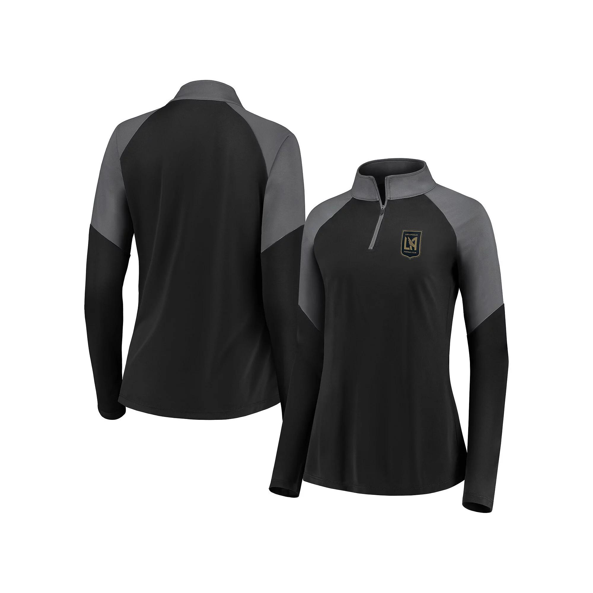 Women's Fanatics Black LAFC Interlock Quarter-Zip Pullover,  Product Image