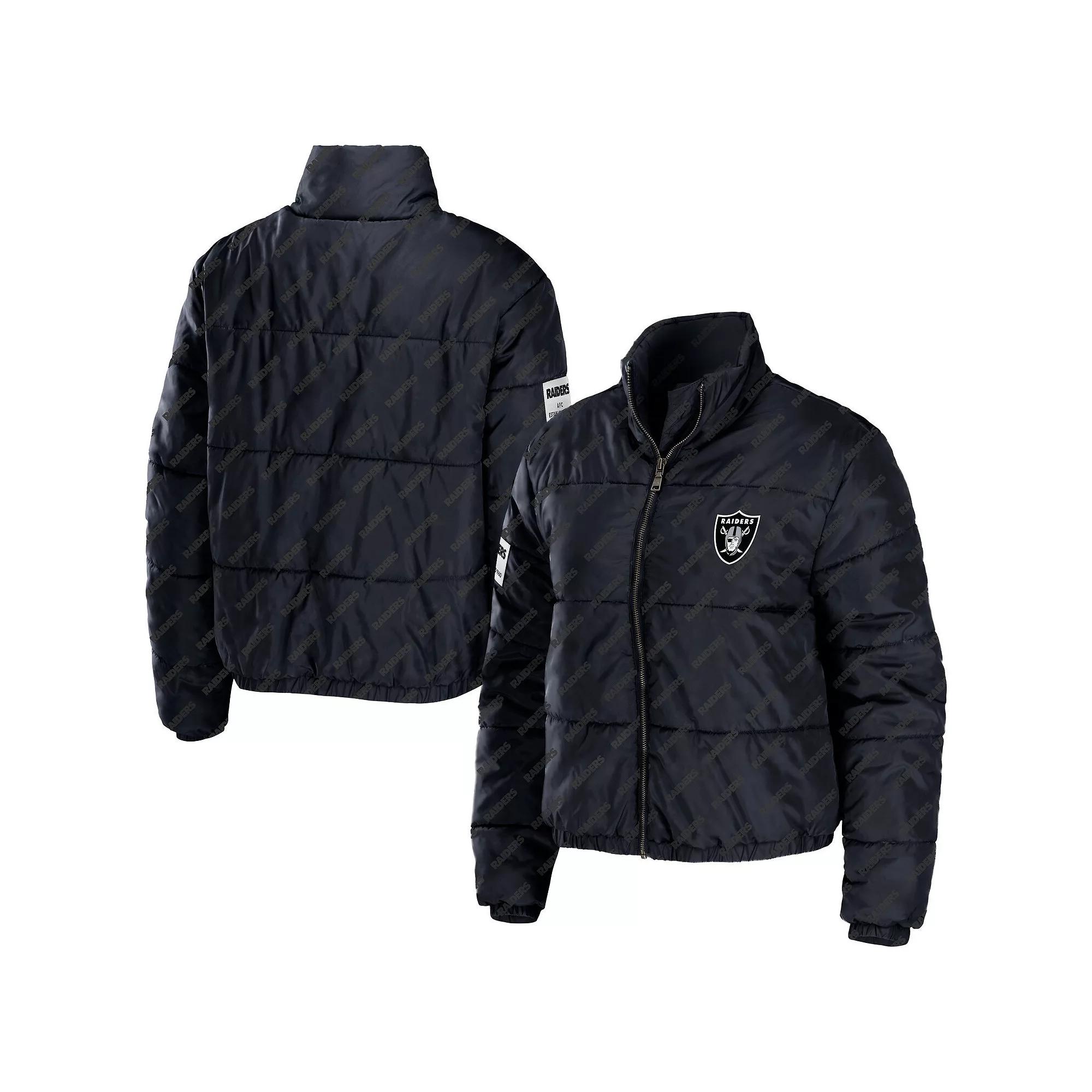 Women's WEAR by Erin Andrews Navy Chicago Bears Puffer Full-Zip Jacket,  Product Image
