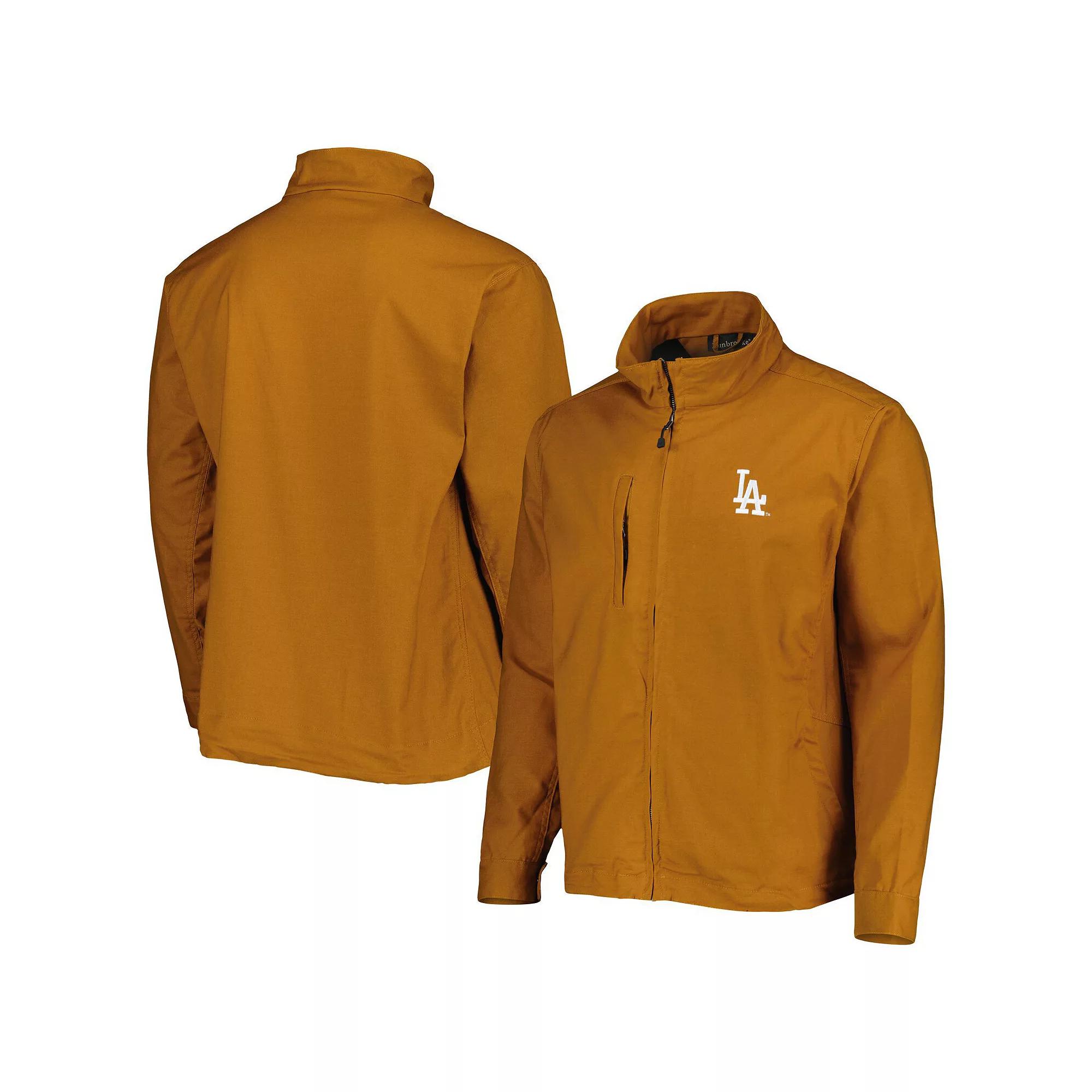 Men's Dunbrooke Tan Los Angeles Dodgers Journey Tri-Blend Full-Zip Jacket, Size: Medium, Team Product Image