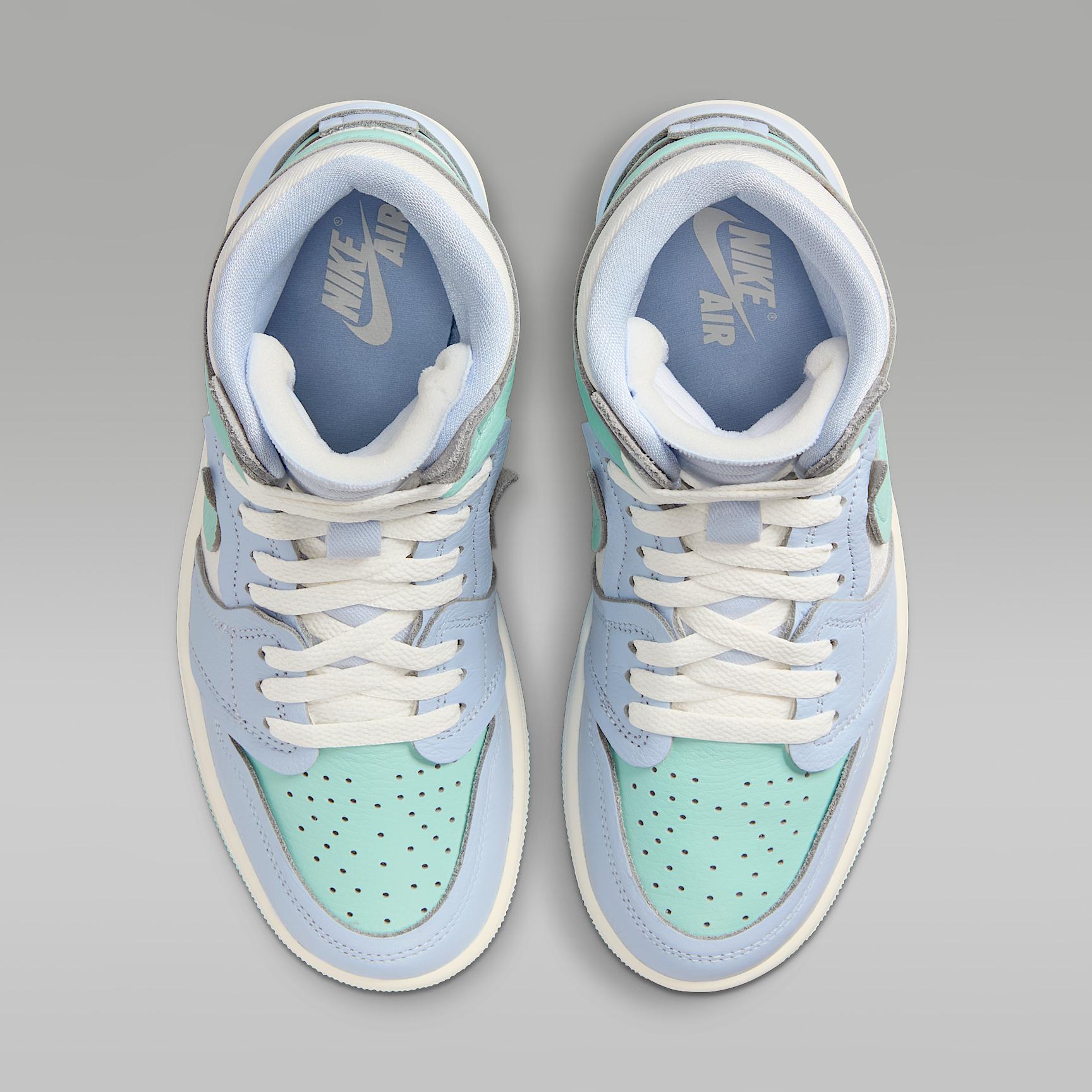 Jordan Womens Jordan Air Jordan 1 MM High - Womens Shoes Black/Grey Product Image