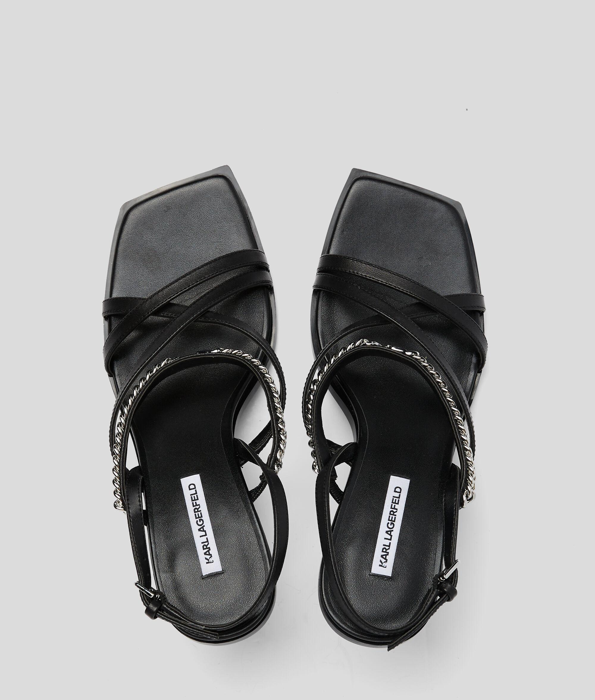 KARMEL SIGNIA CHAIN STRAP HEELED SANDALS Product Image