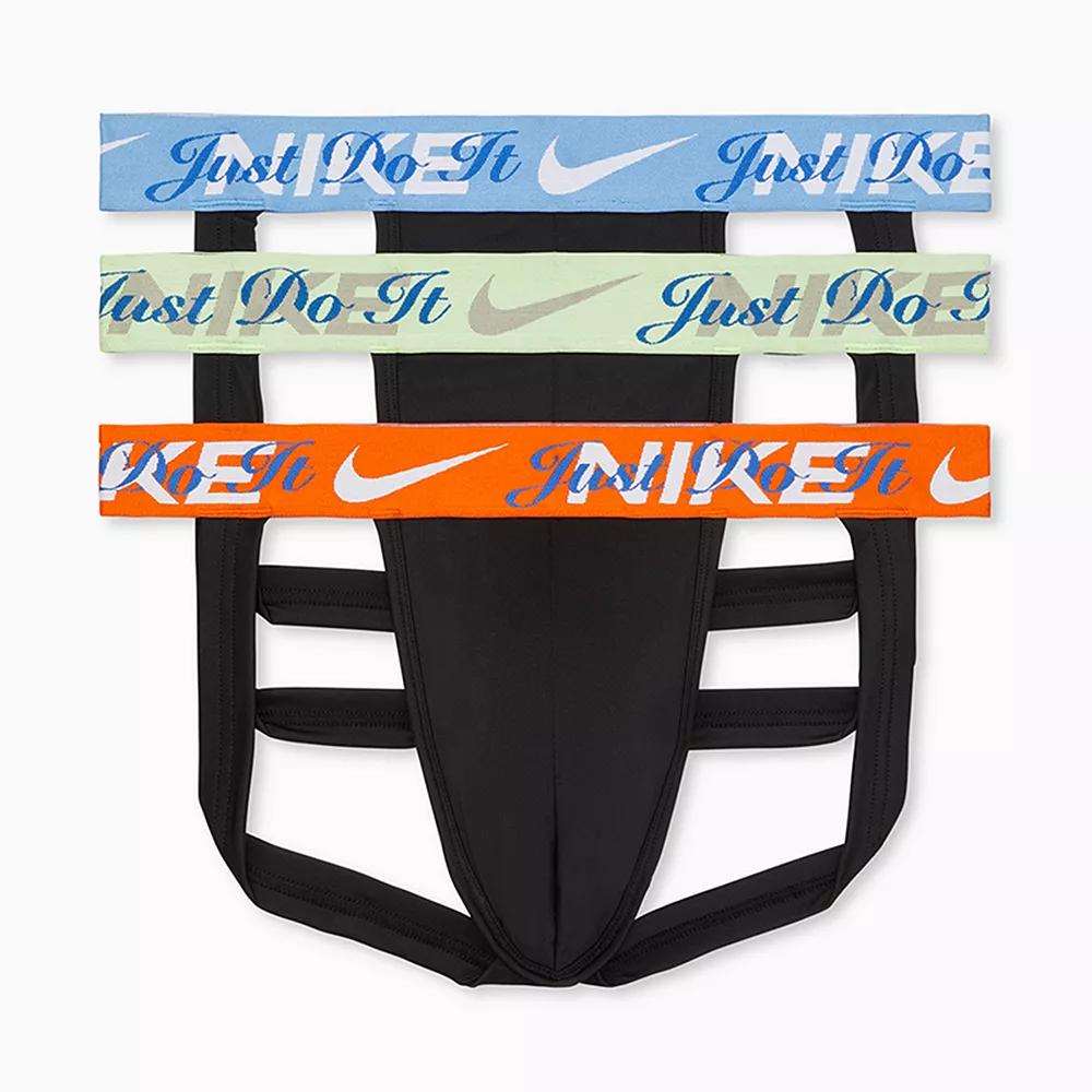 Men's Nike Dri-FIT Essential 3-pack Microfiber Jockstraps, Size: Small, Pacifico Product Image