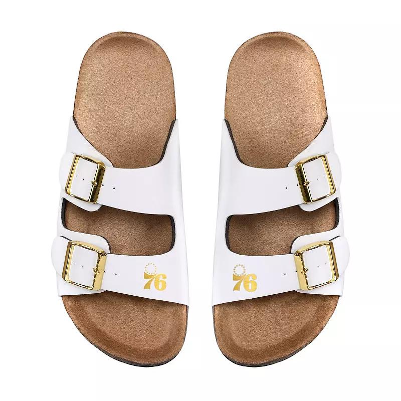 Women's FOCO Philadelphia 76ers Double-Buckle Sandals,  Product Image