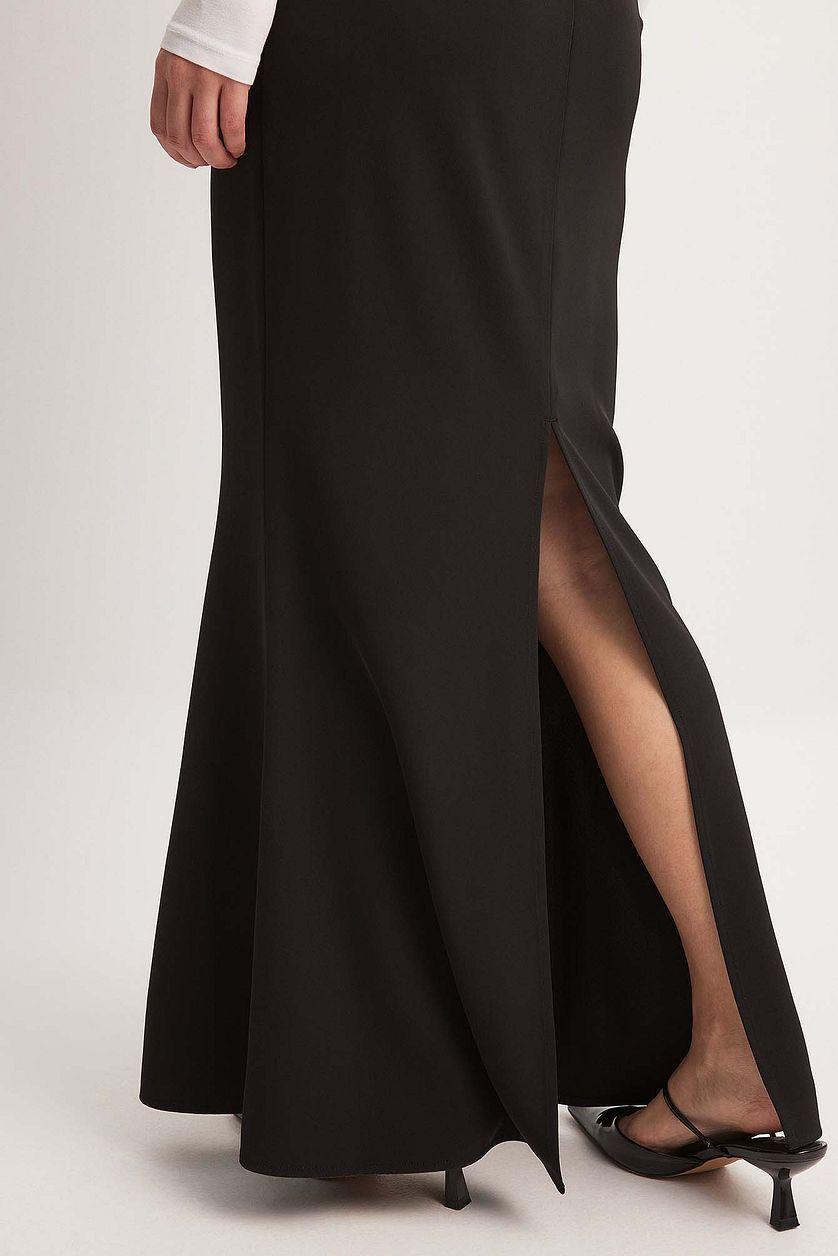 Mermaid Shaped Low Waist Maxi Skirt Product Image