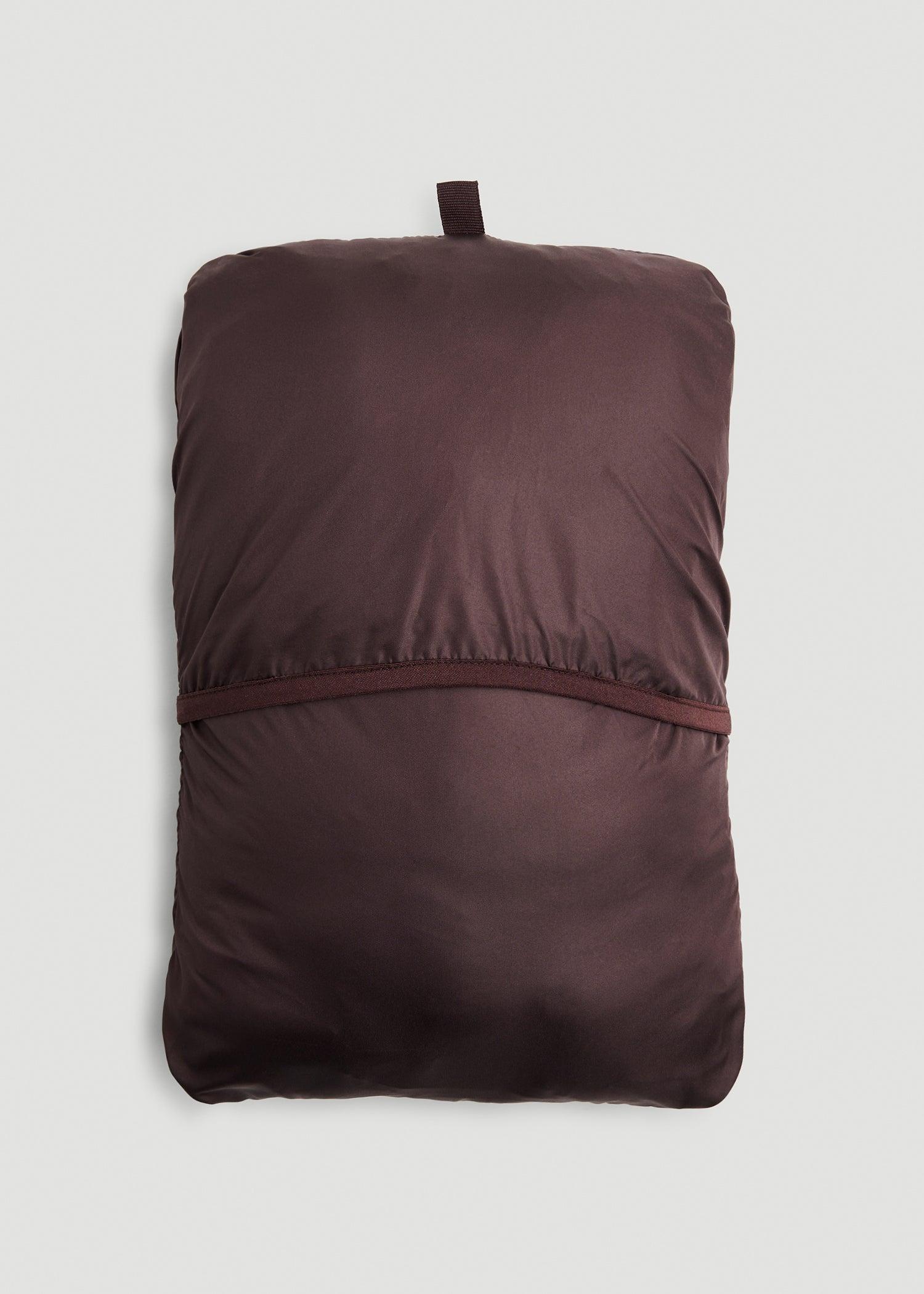 Packable Short Puffer Jacket for Tall Women in Oxblood Female Product Image