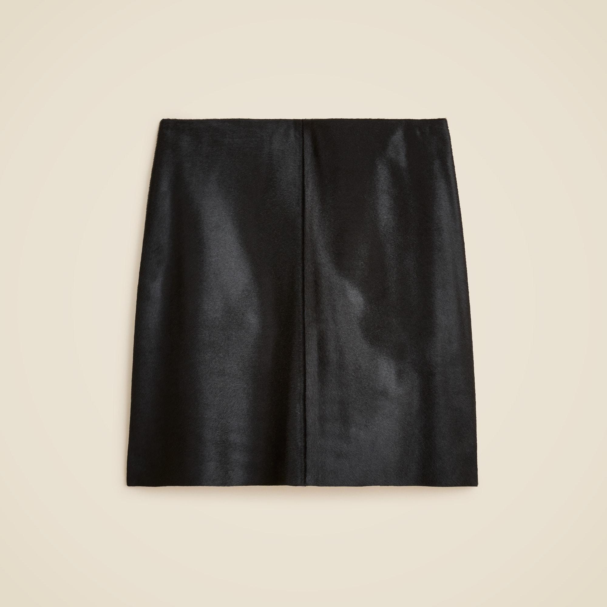Collection Fairfax skirt in calf hair Product Image