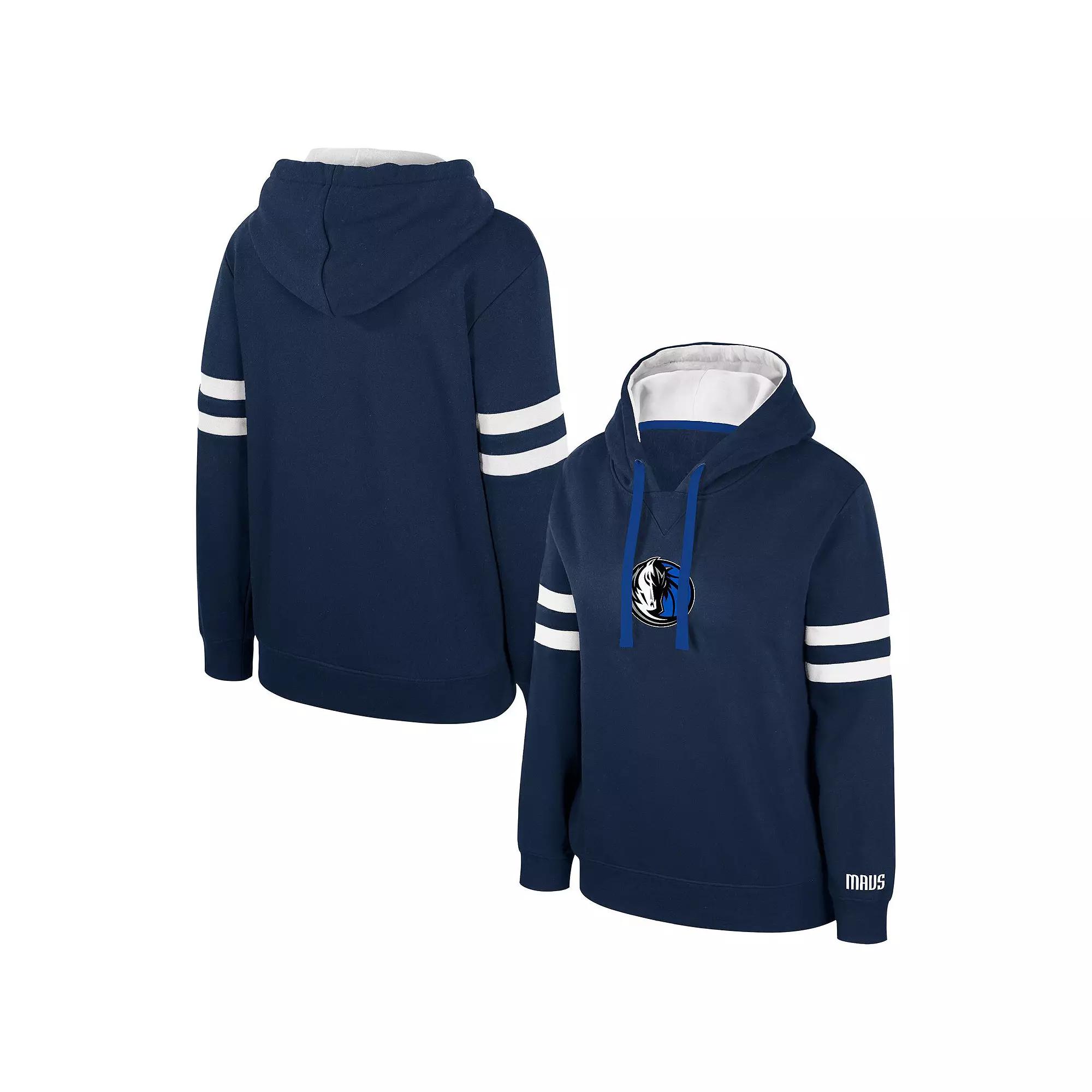 Women's Stadium Essentials Navy Dallas Mavericks Road Game Pullover Hoodie,  Product Image