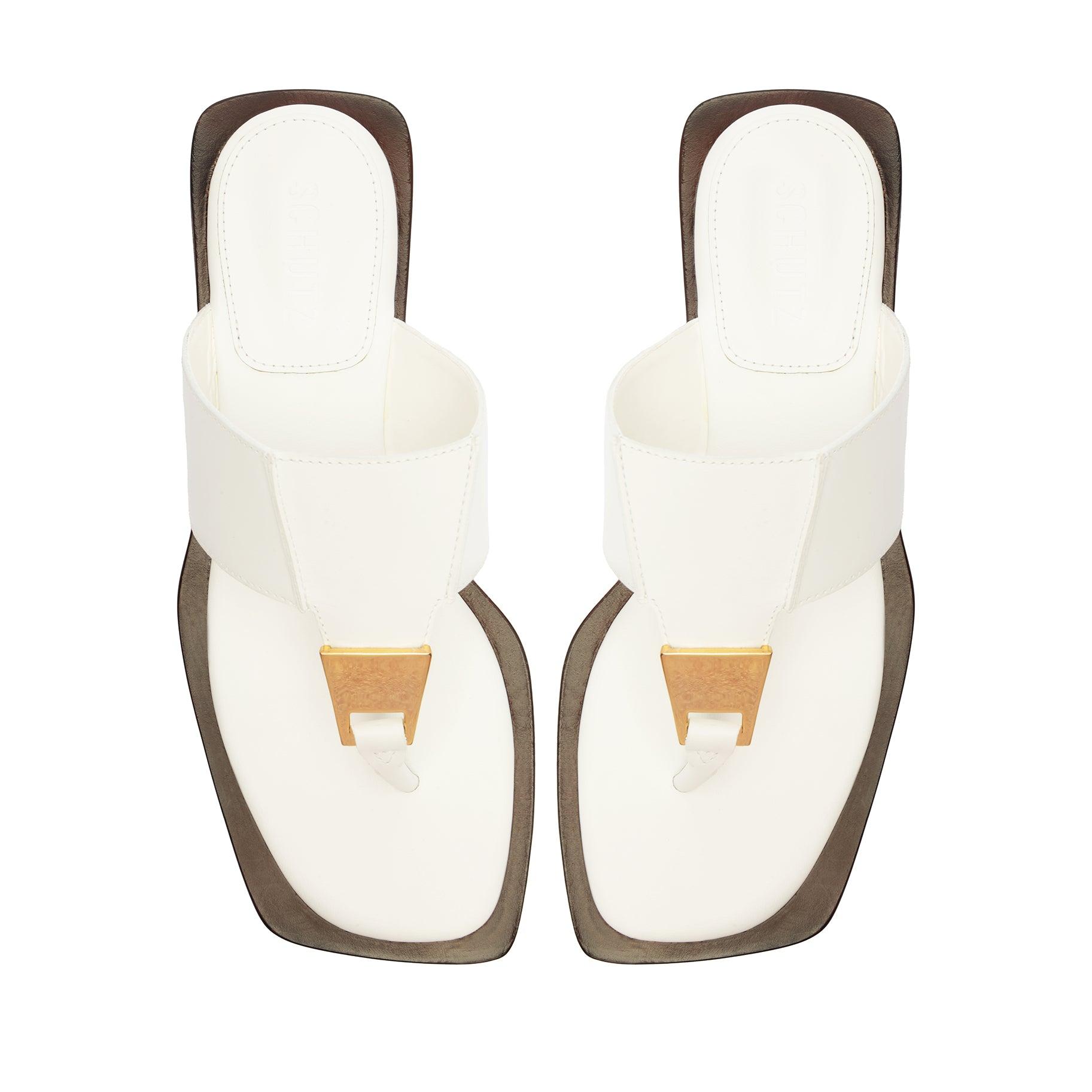 Salma Leather Flat Sandal Product Image