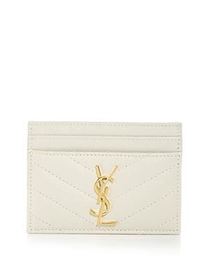 Womens Cassandre Matelasse Card Case in Grain De Poudre Embossed Leather Product Image