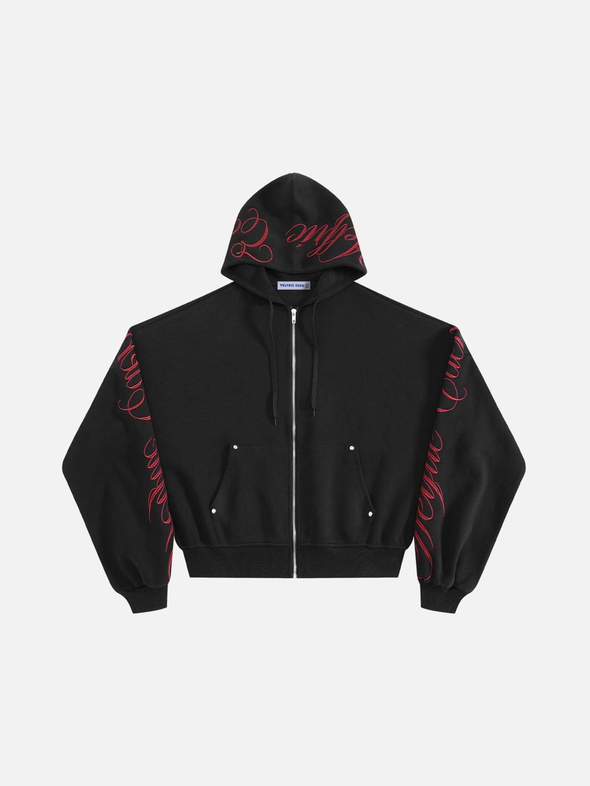 Aelfric Eden Boxy Embroidery Hoodie Sets Product Image