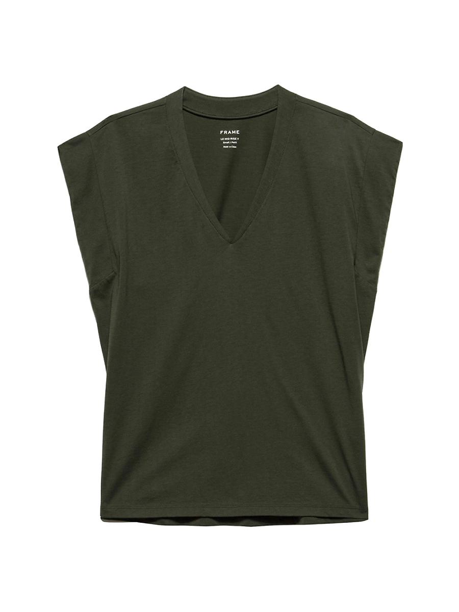 Womens Le Mid Rise V-Neck Tee Product Image