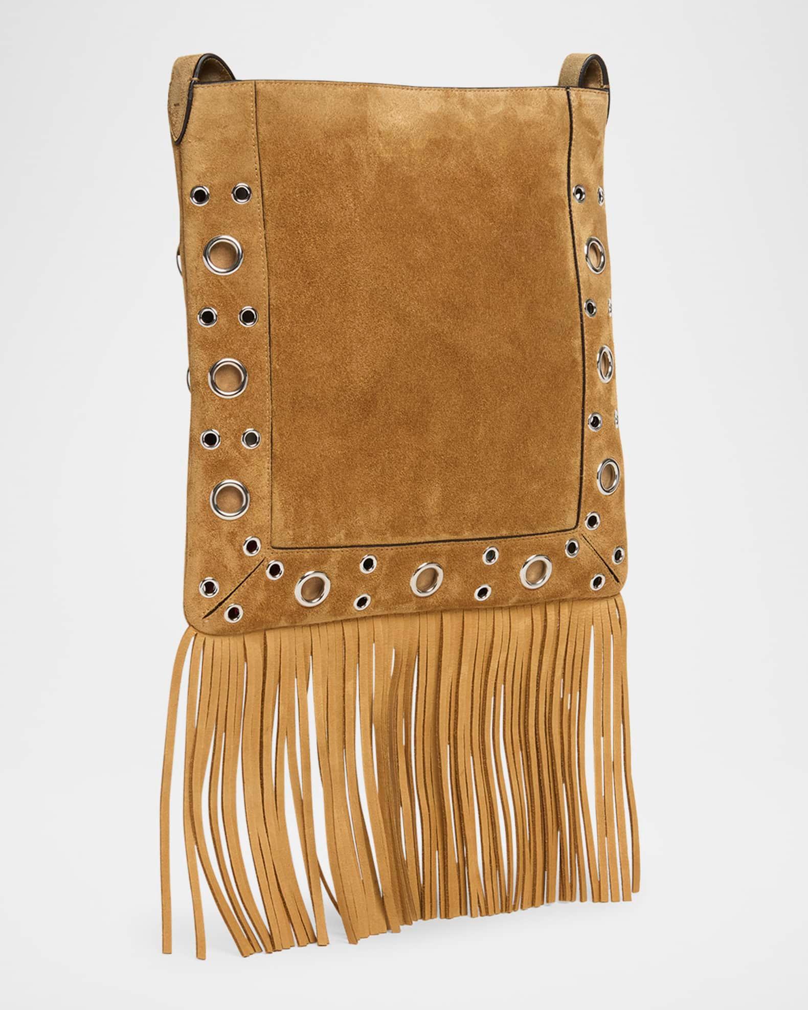 Nellcote Fringe Studded Suede Crossbody Bag Product Image