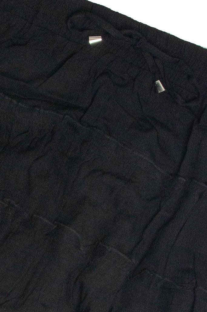 Black Ruffle Tiered Mini Skirt Product Image