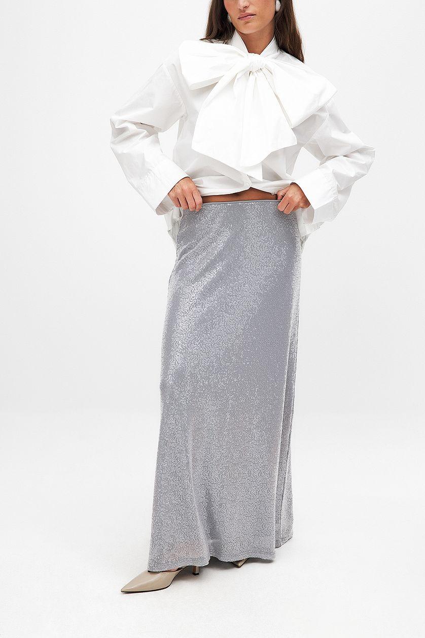 Sequin Maxi Skirt Product Image
