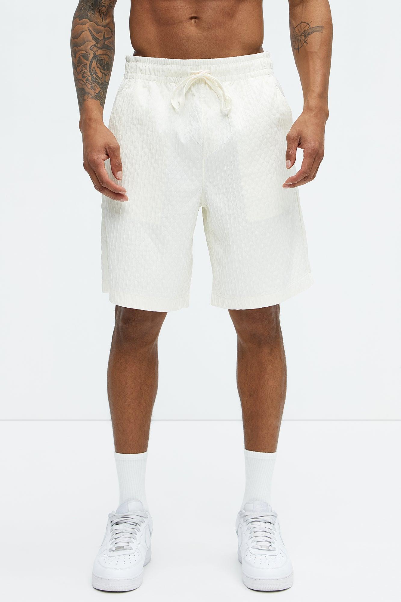 Mounce Textured Shorts - Off White Product Image