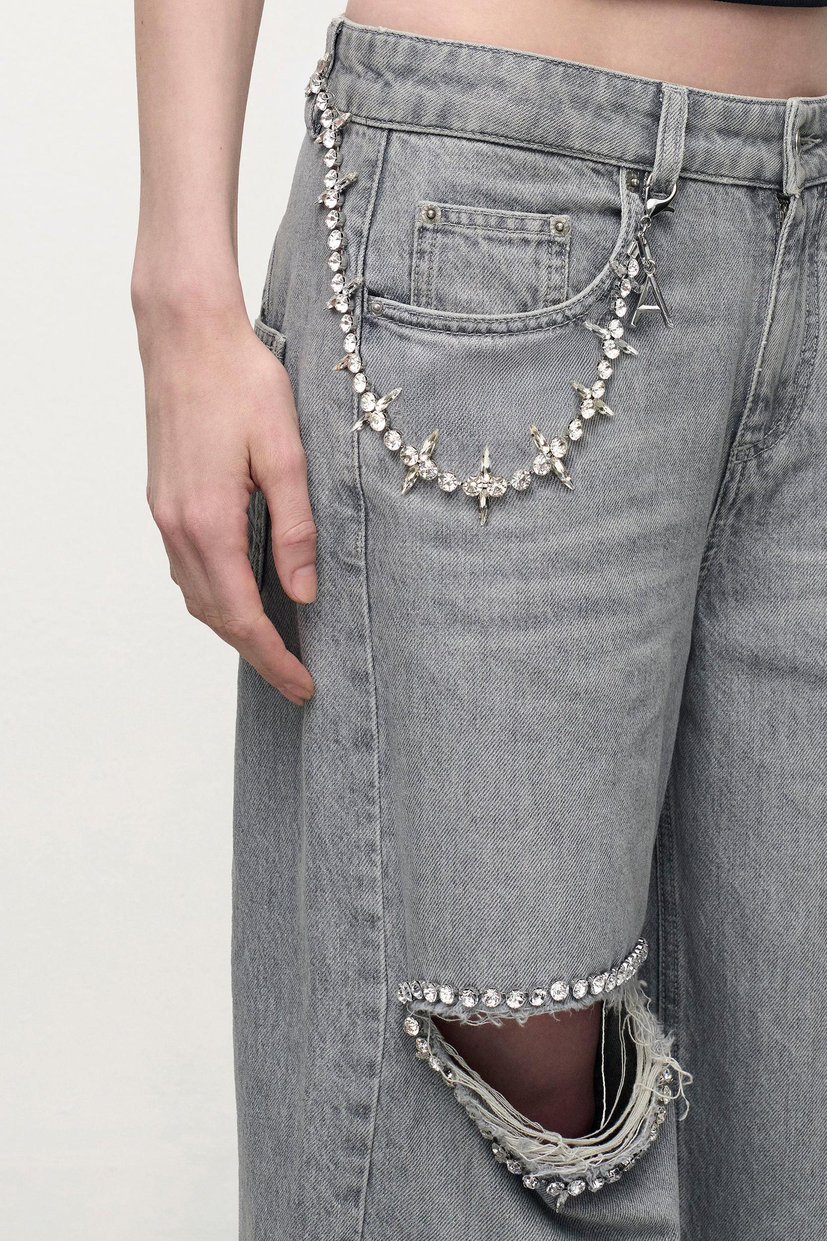 Crystal Blanket Stitch Wallet Chain Product Image