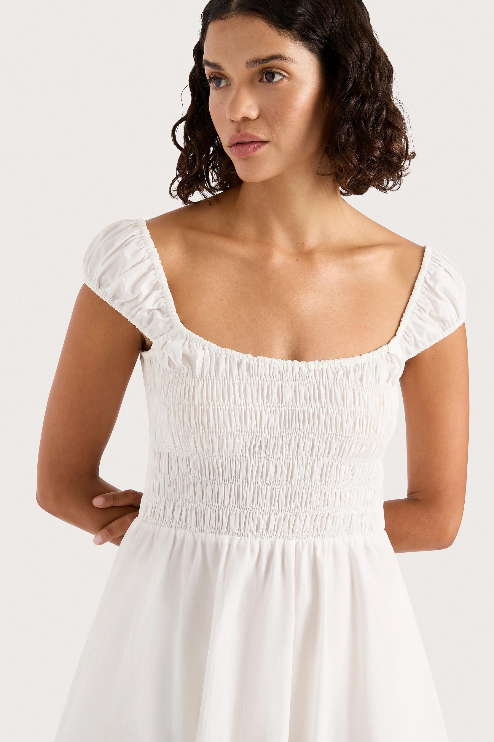 Lene Mini Dress White - Final Sale Product Image