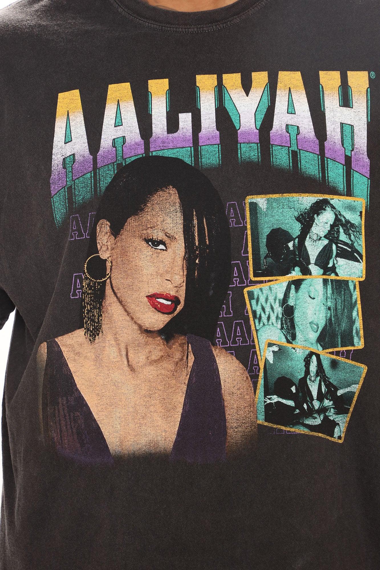 Aaliyah Oversize Short Sleeve Tee - Black Product Image