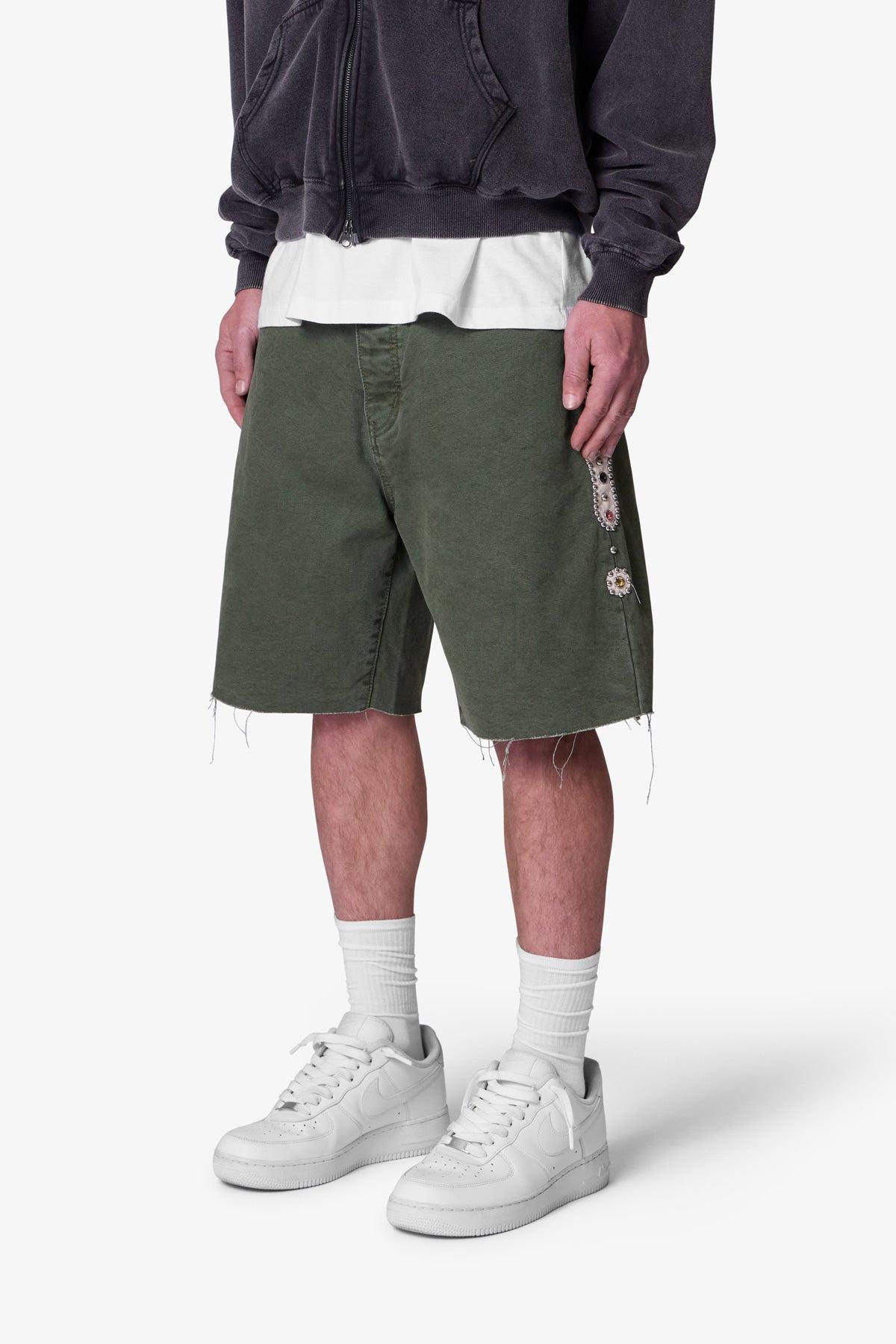 Mojave Canvas Shorts - Olive Product Image