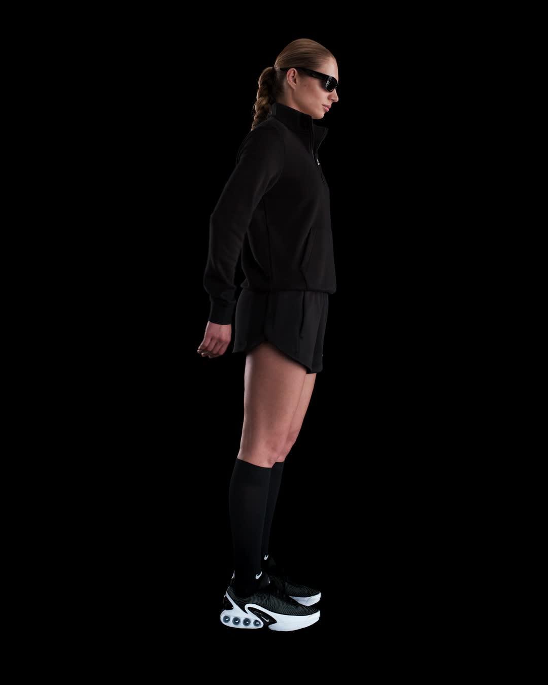 Womens Nike Sportswear Club Fleece 1/2-Zip Sweatshirt | DQ5838-010 Product Image