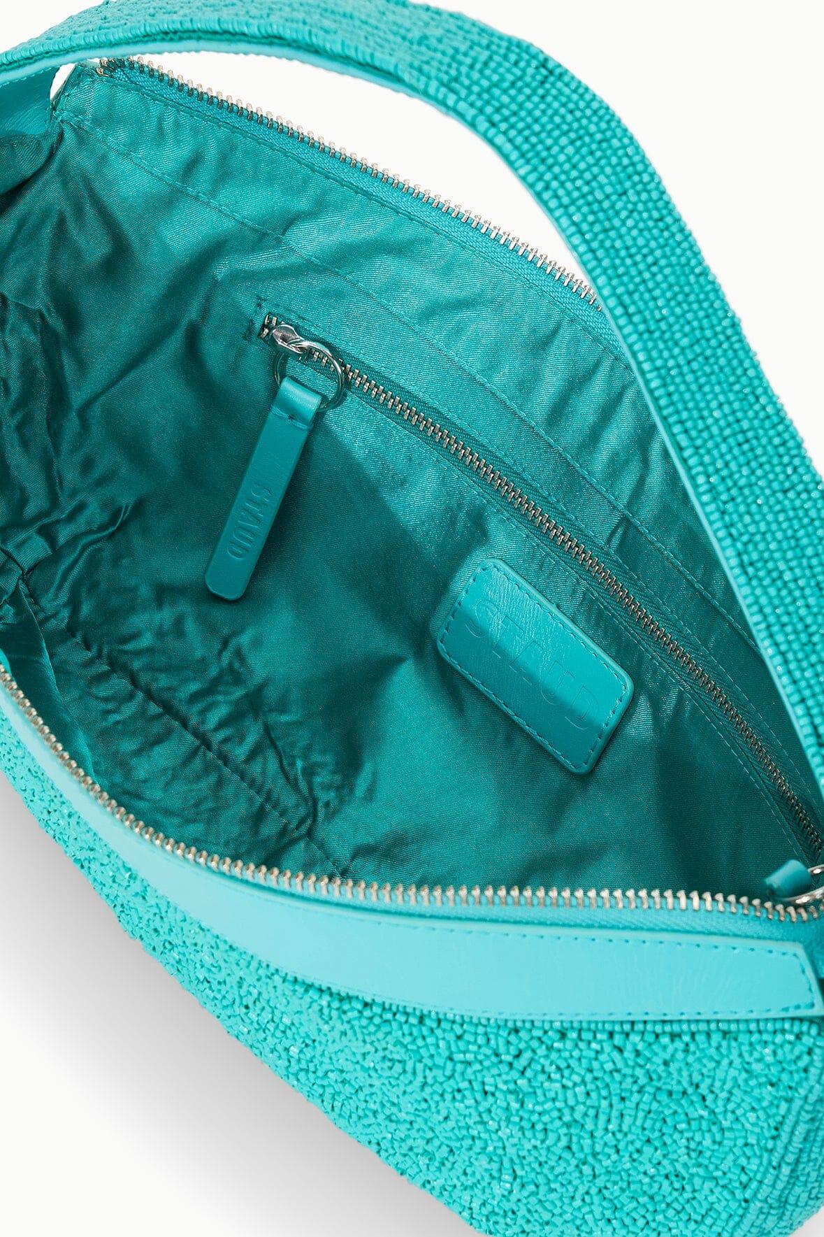 DEMY BEADED SHOULDER BAG | TEAL Product Image