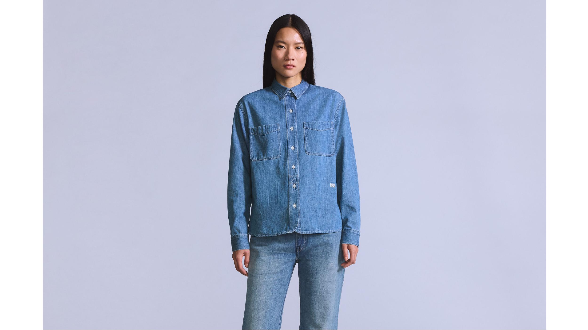 Denim Utility Shirt Product Image