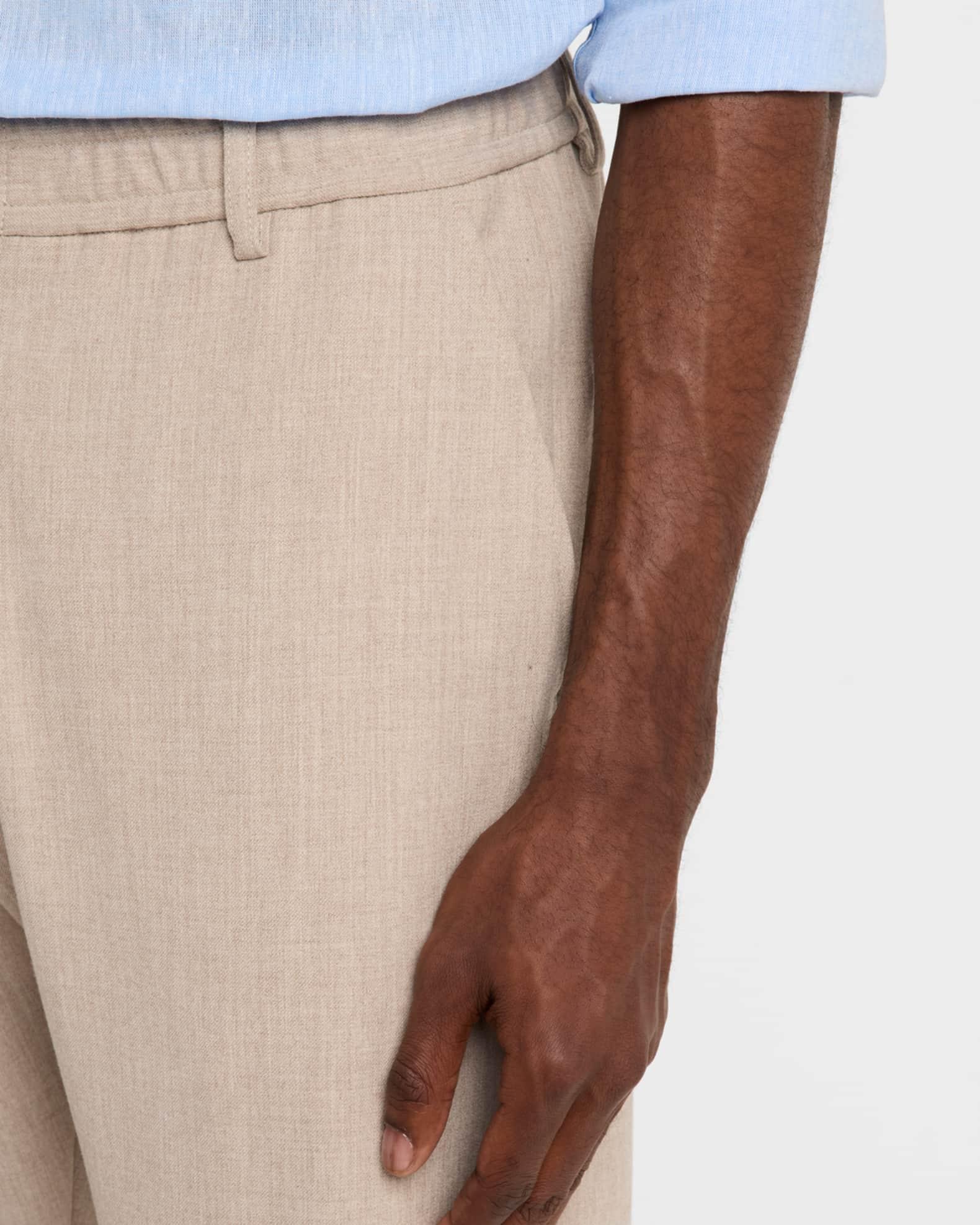 Men's Stretch Gabardine Flat-Front Trousers Product Image