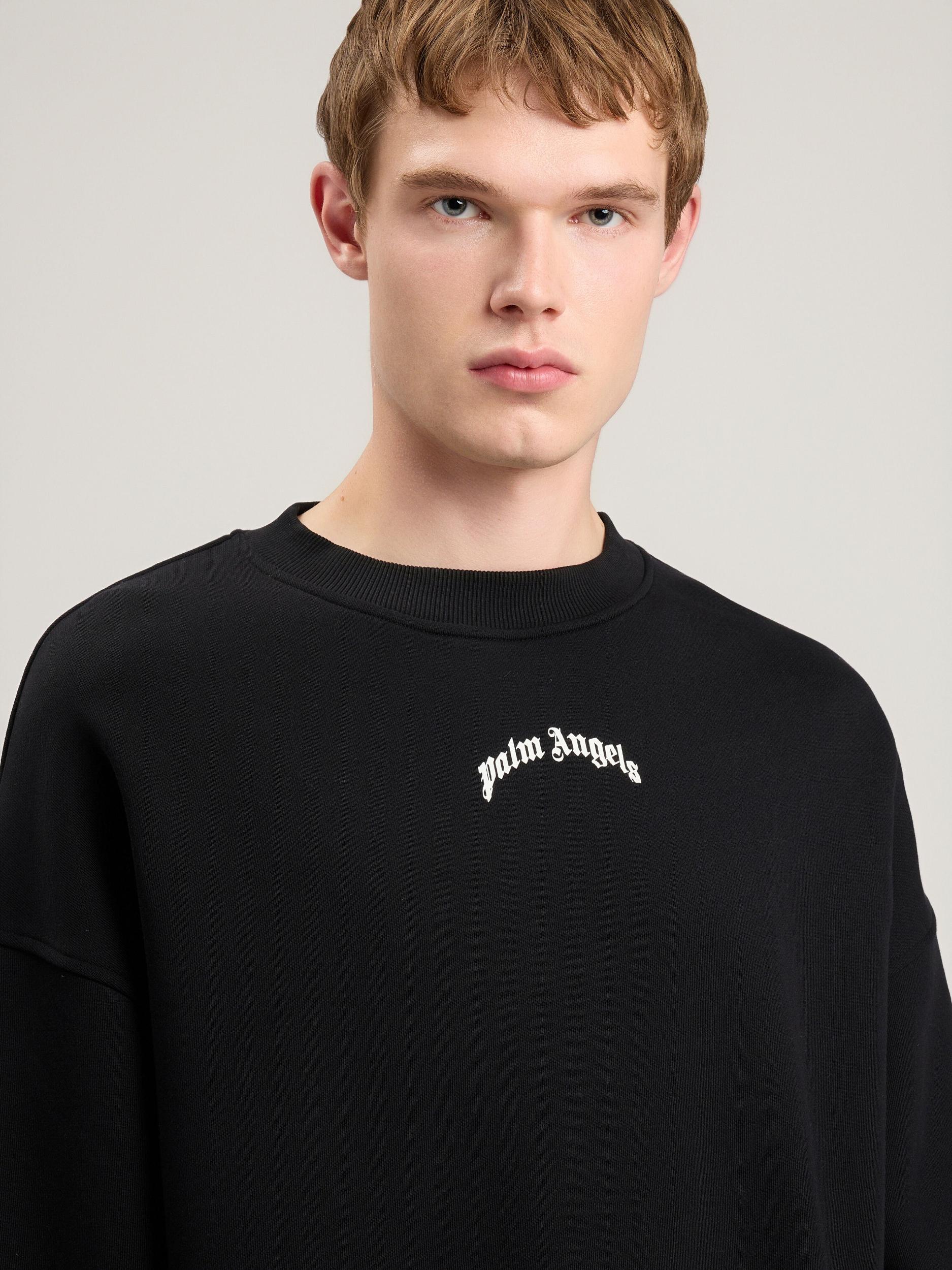 Back Curved Logo Loose Sweatshirt Product Image