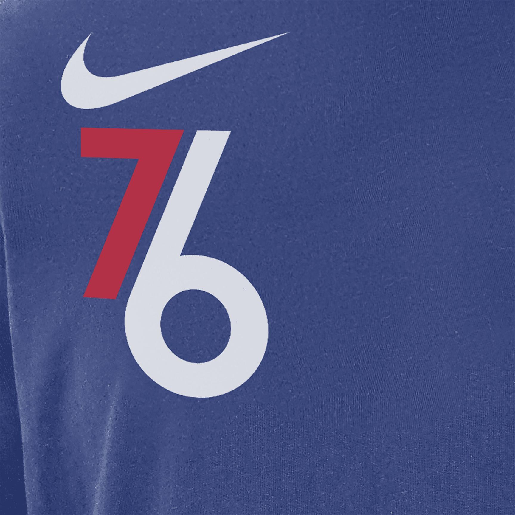 Philadelphia 76ers Courtside City Edition Men's Nike NBA Max90 Long-Sleeve T-Shirt Product Image