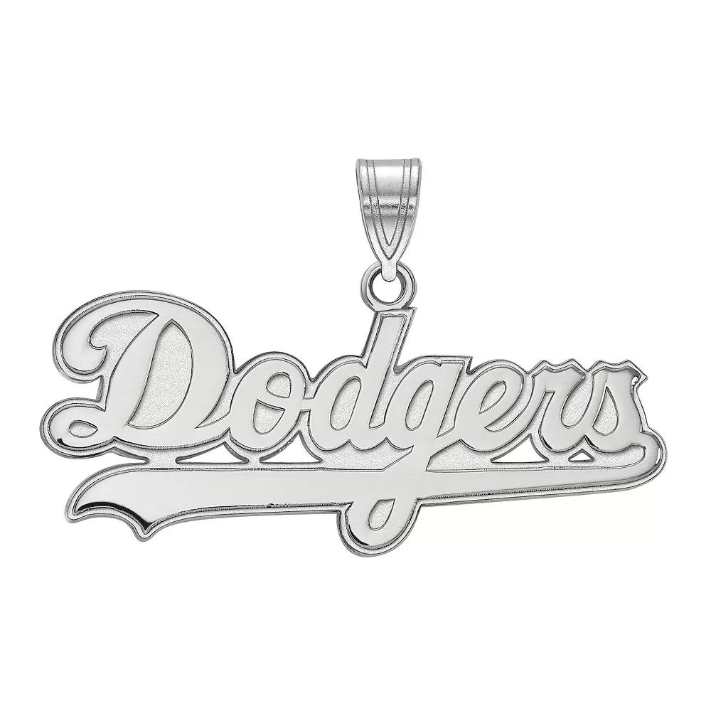 LogoArt Sterling Silver Los Angeles Dodgers Large Pendant, Womens Gold Tone Product Image
