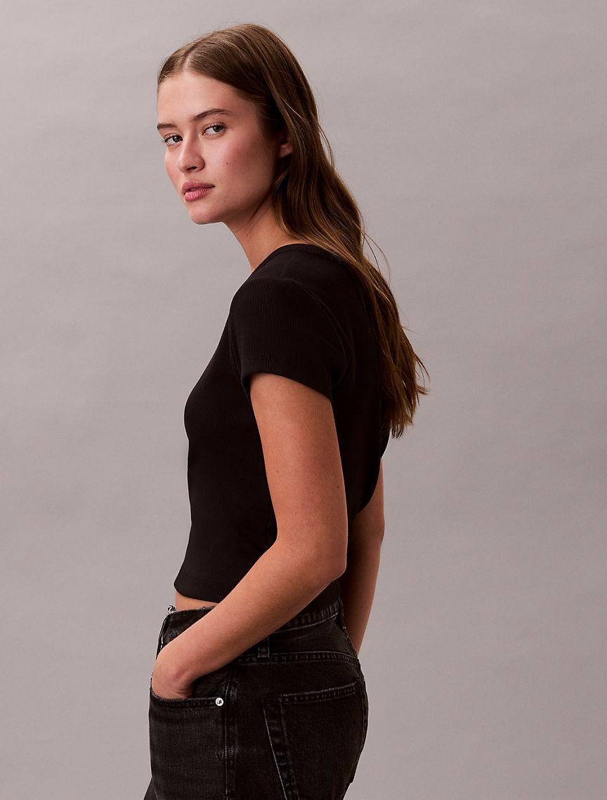 Woven Monologo Slim T-Shirt Product Image